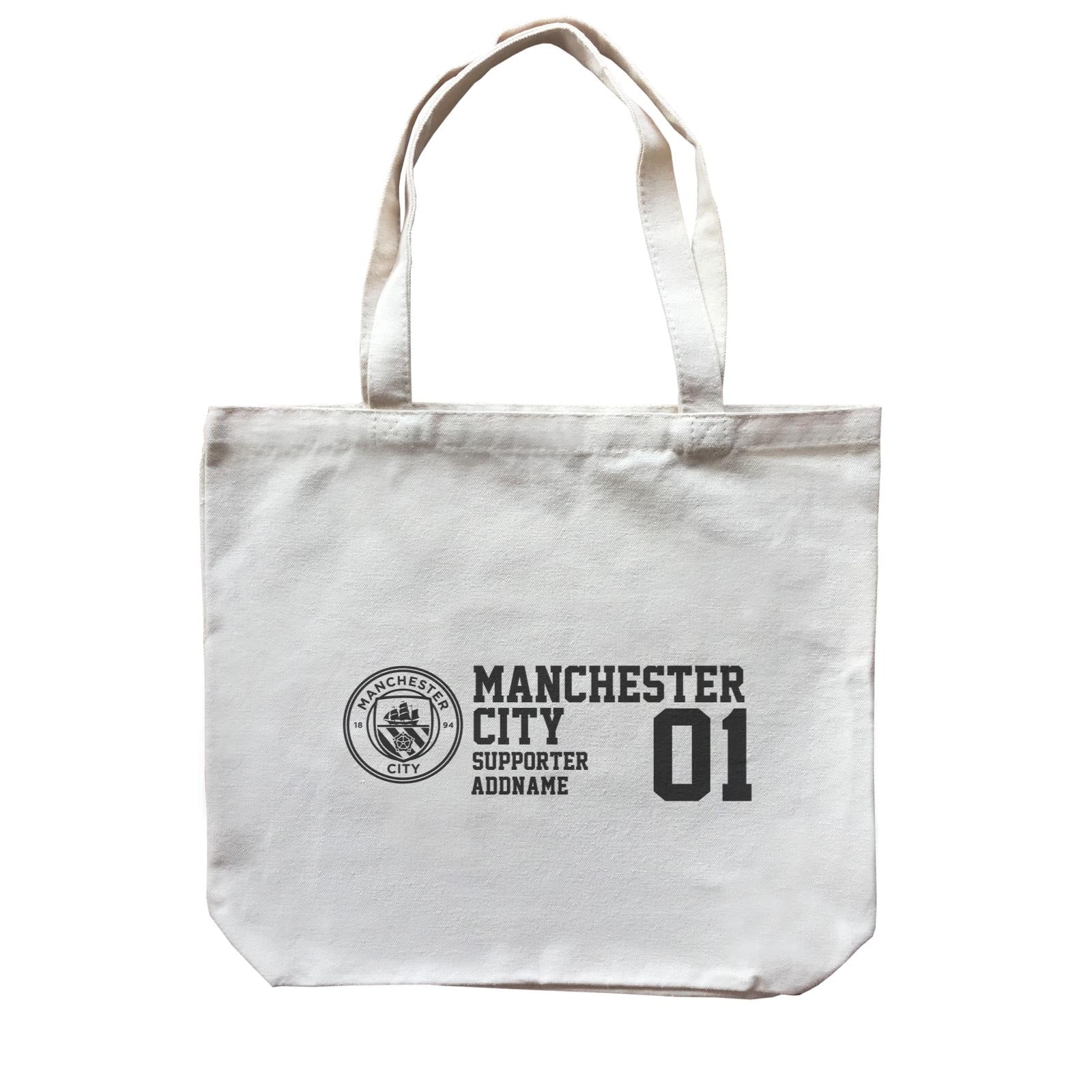 Manchester City Football Supporter Accessories Addname Canvas Bag