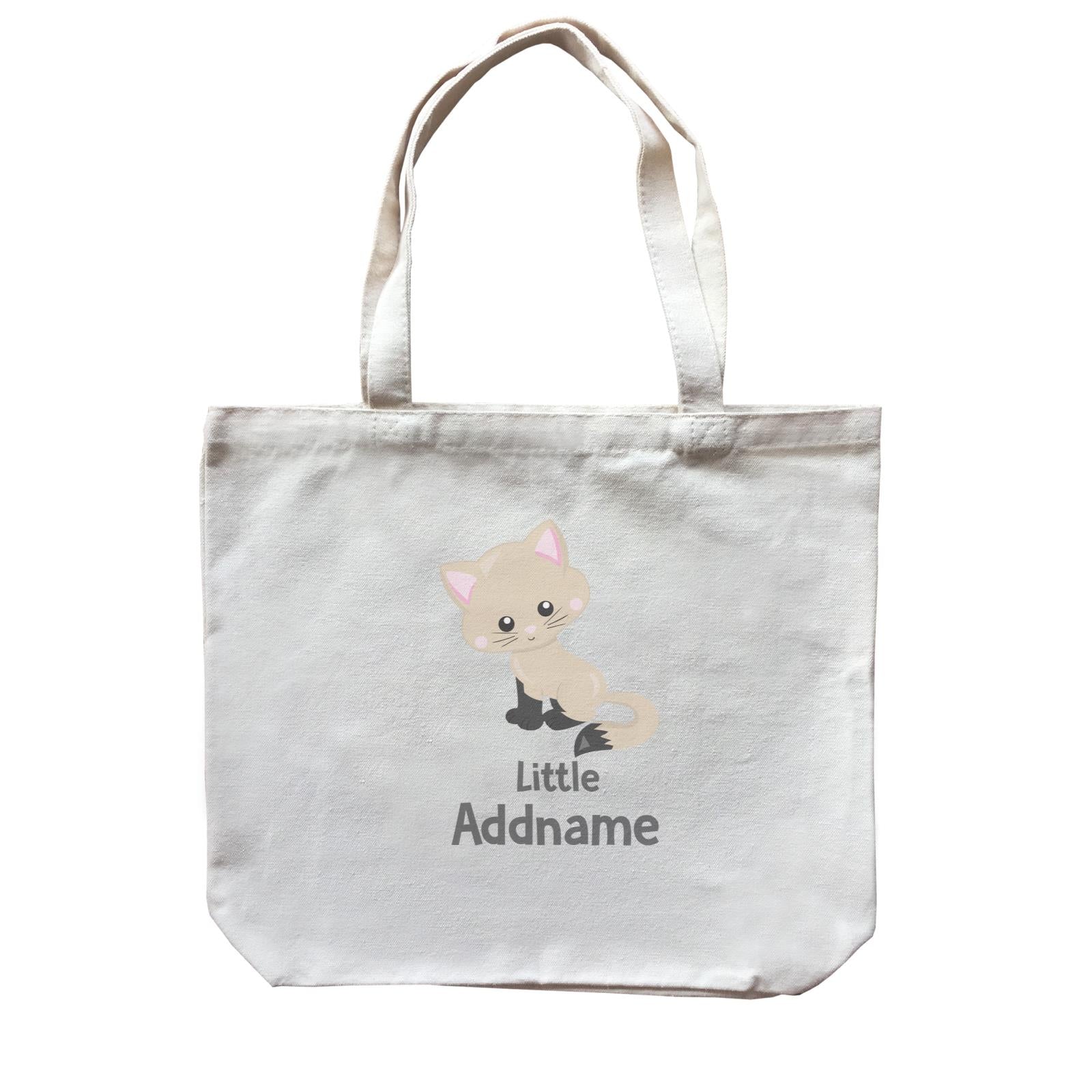 Adorable Cats Light Brown Cat with Black Legs Little Addname Canvas Bag
