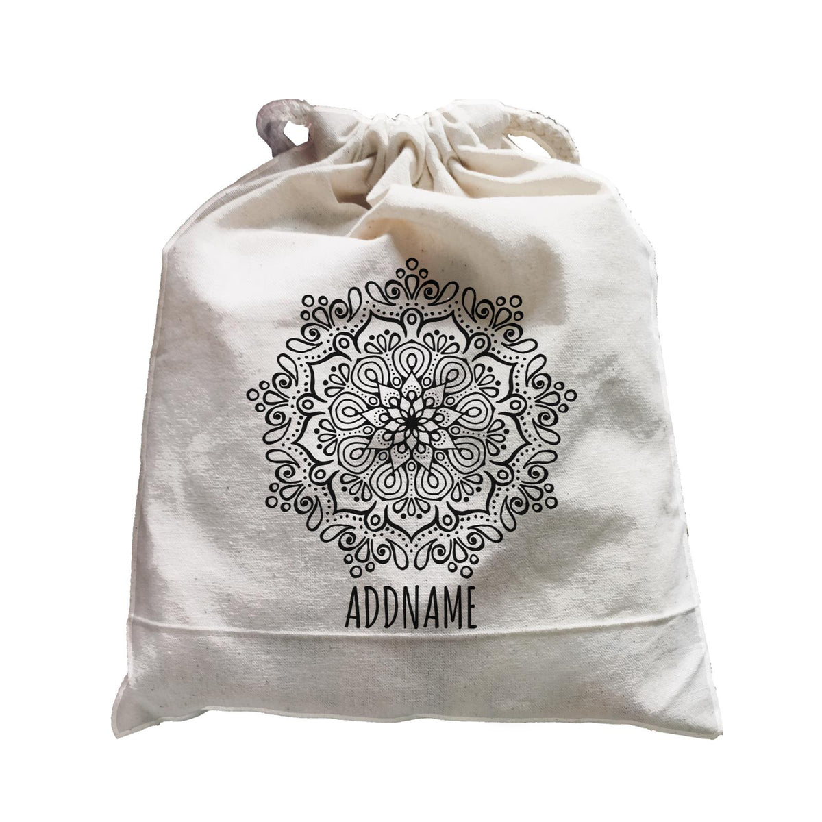 Monochrome Mandala 1 Addname Satchel