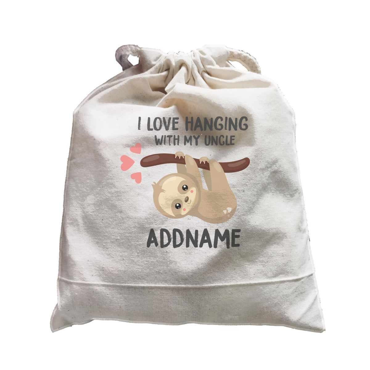 Cute Sloth I Love Hanging With My Uncle Addname Satchel