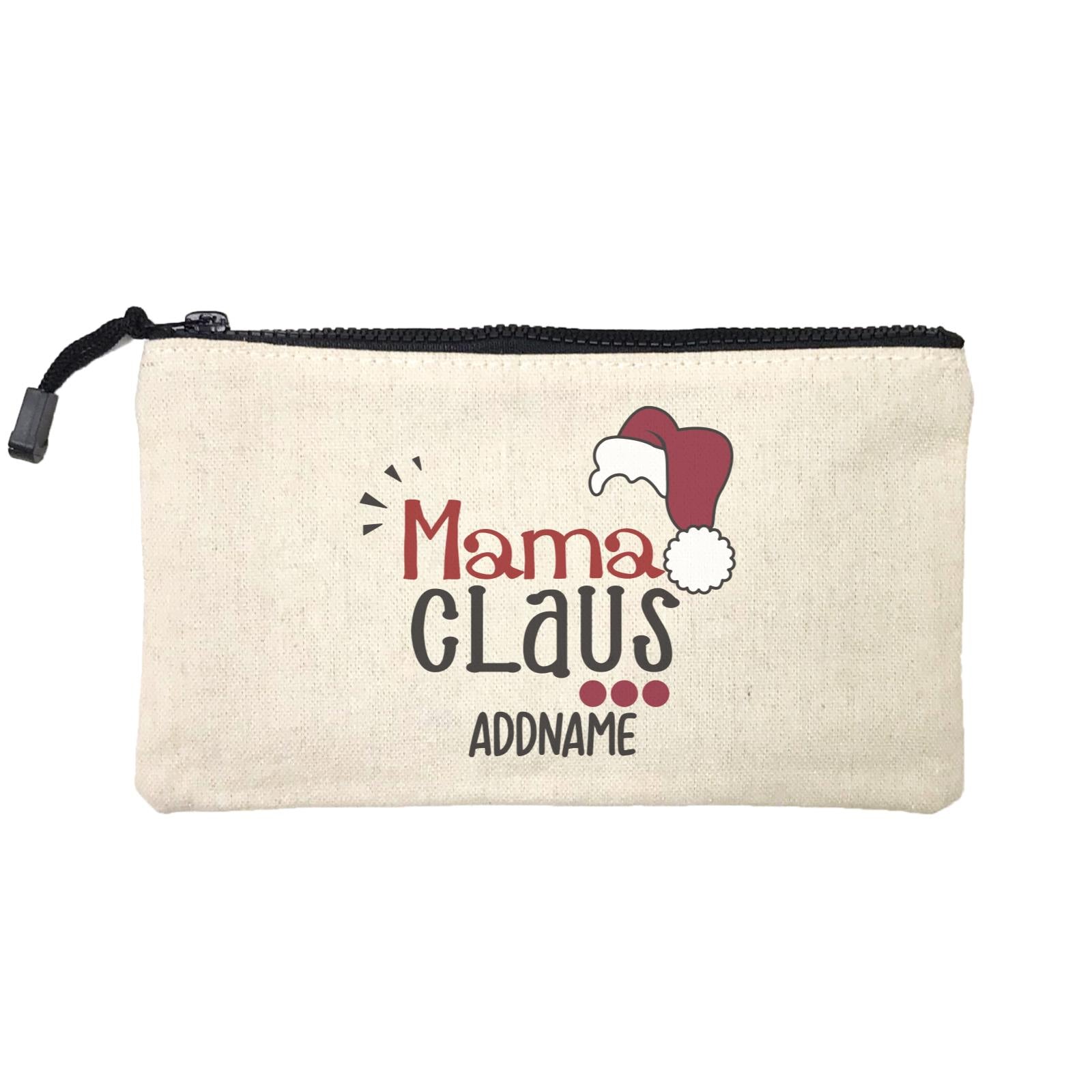 Xmas Mama Claus with Santa Hat Mini Accessories Stationery Pouch