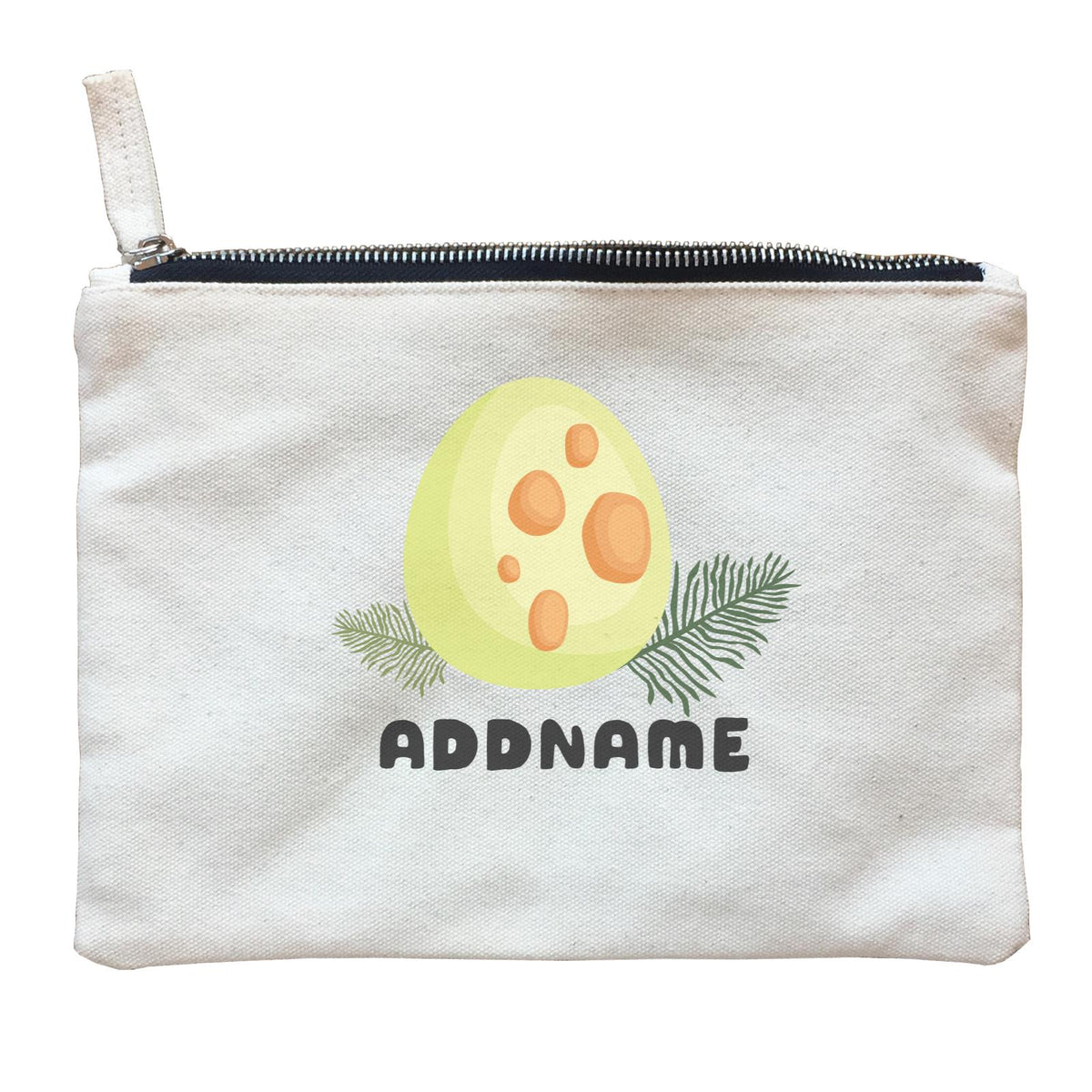 Birthday Dinosaur Happy Dinosaur Egg Addname Zipper Pouch