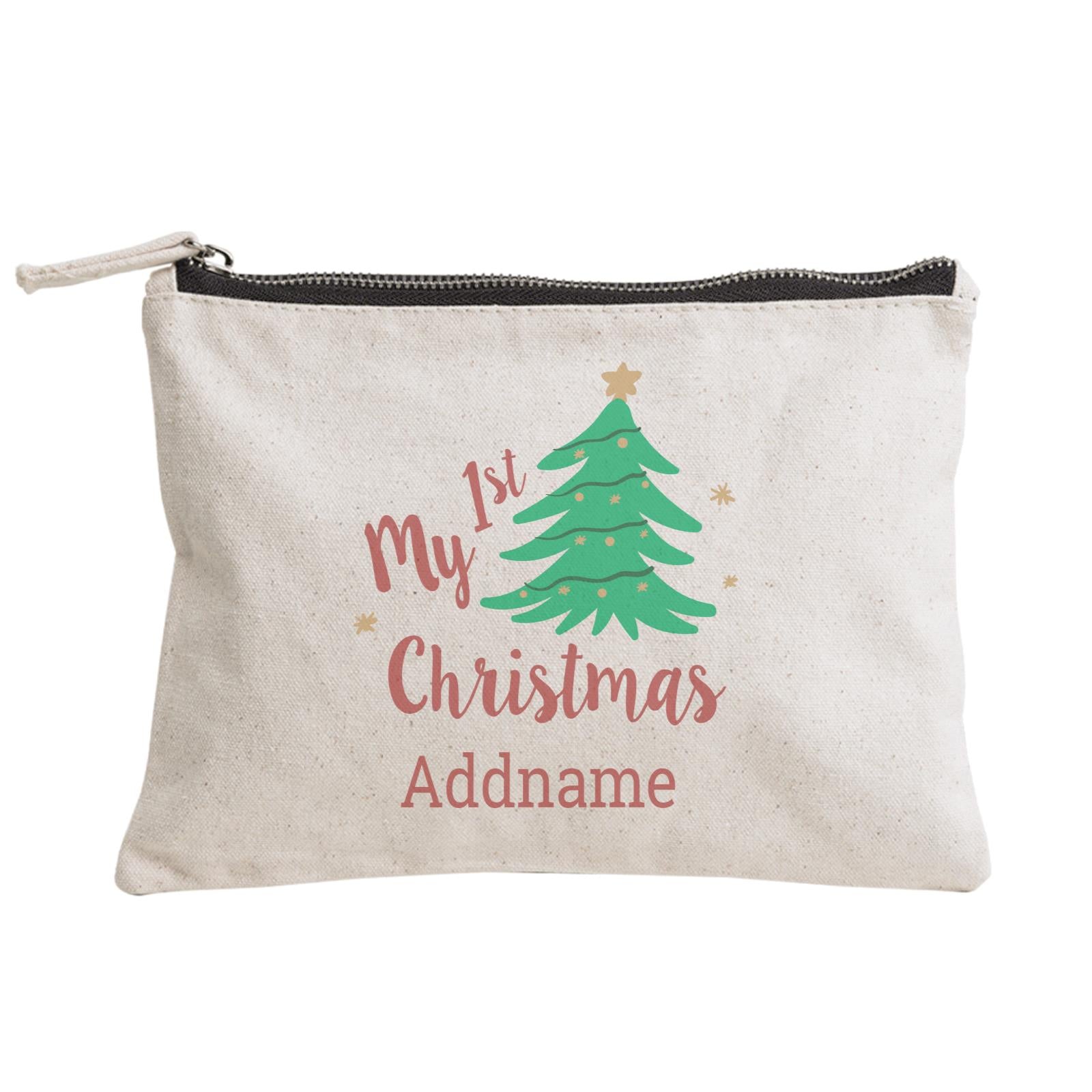 Christmas Series My 1st Christmas with Christmas Tree Zipper Pouch