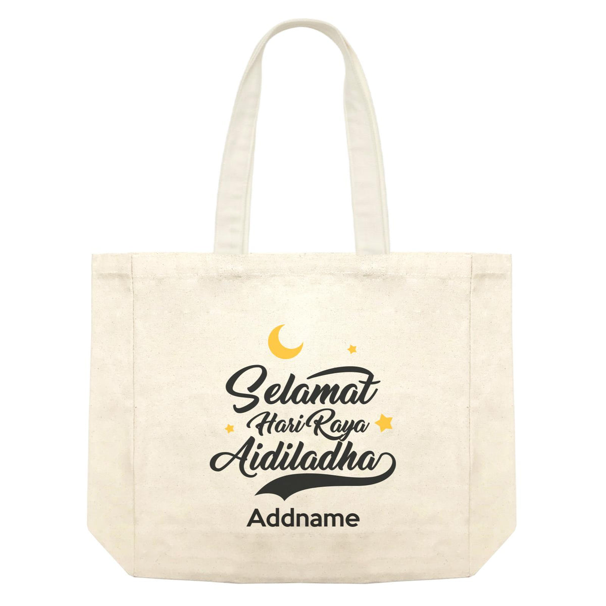 Raya Typography Selamat Hari Raya Aidiladha Addname Shopping Bag