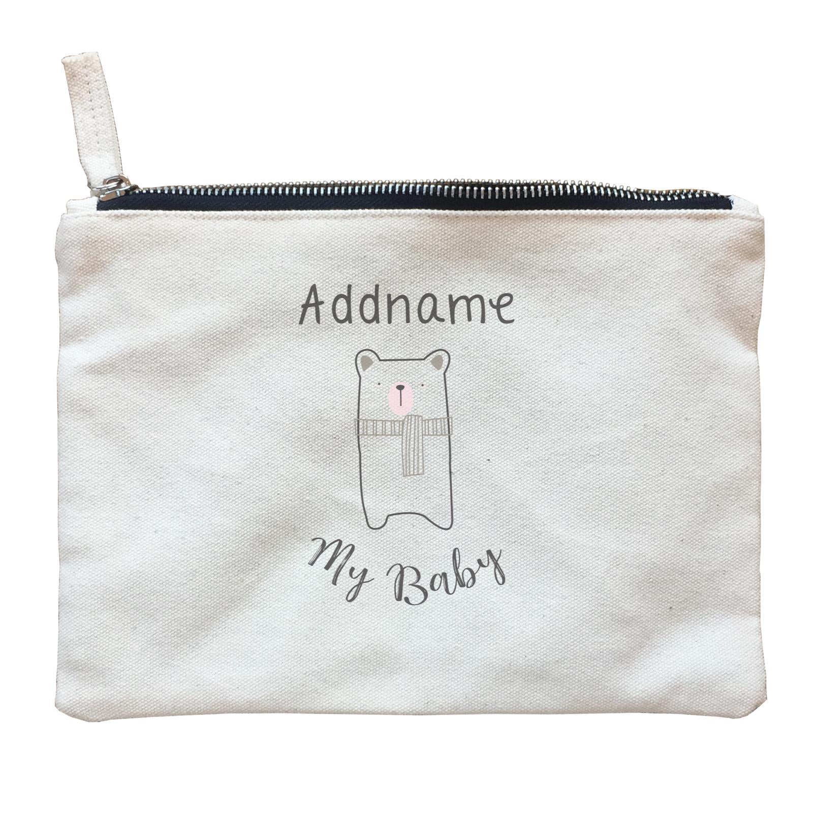 Cute Animals and Friends Series 2 Bear Addname My Baby Zipper Pouch