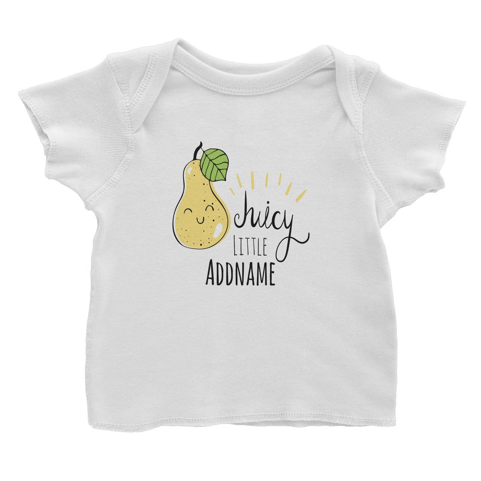 Drawn Sweet Snacks Juicy Little Pear Addname Baby T-Shirt