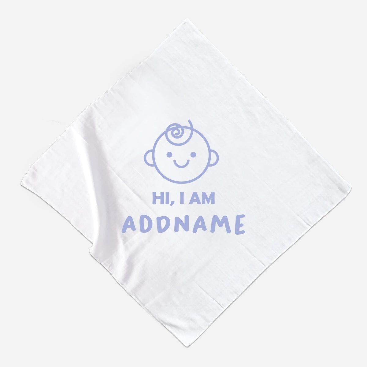 Dreamy Blue Muslin Square