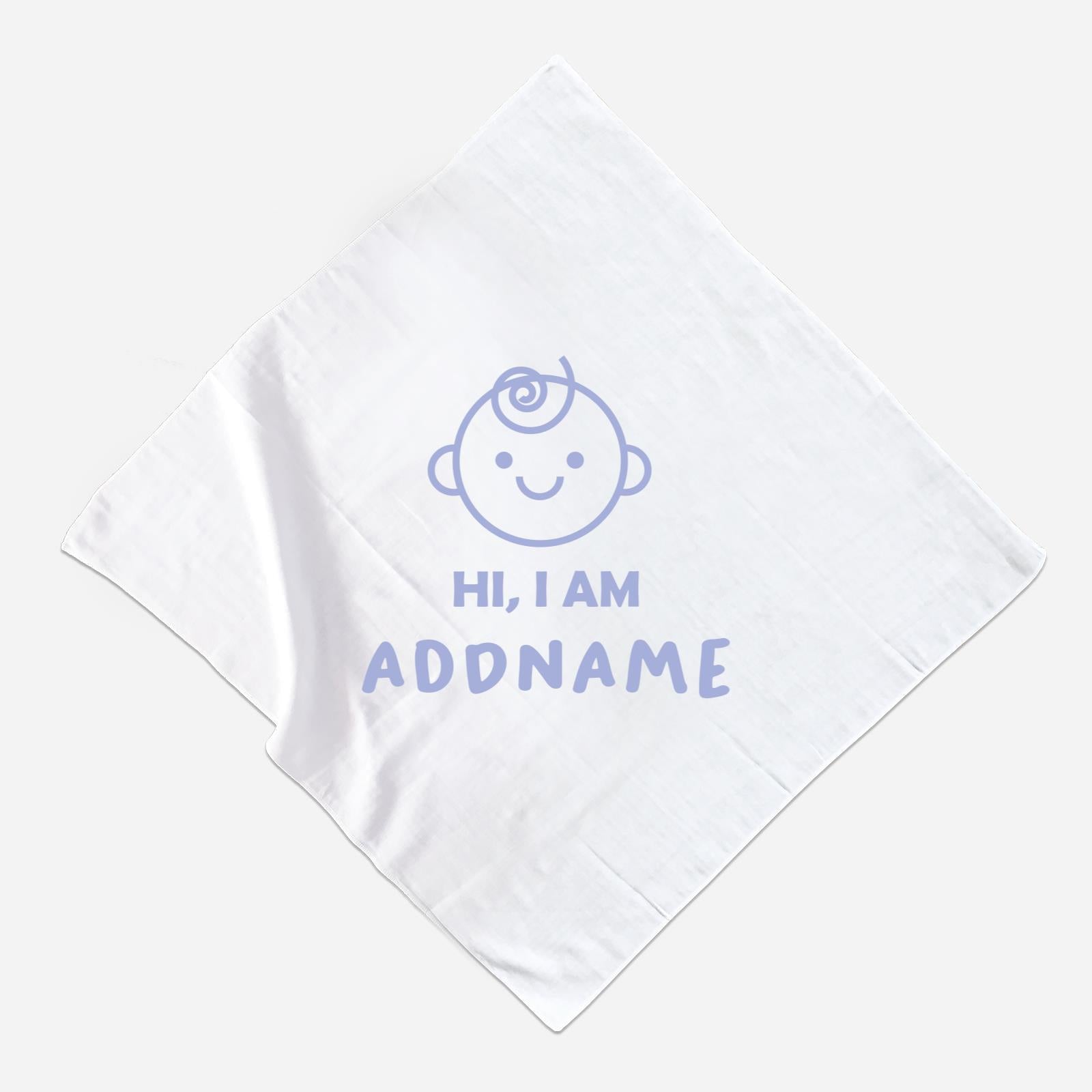 Dreamy Blue Muslin Square