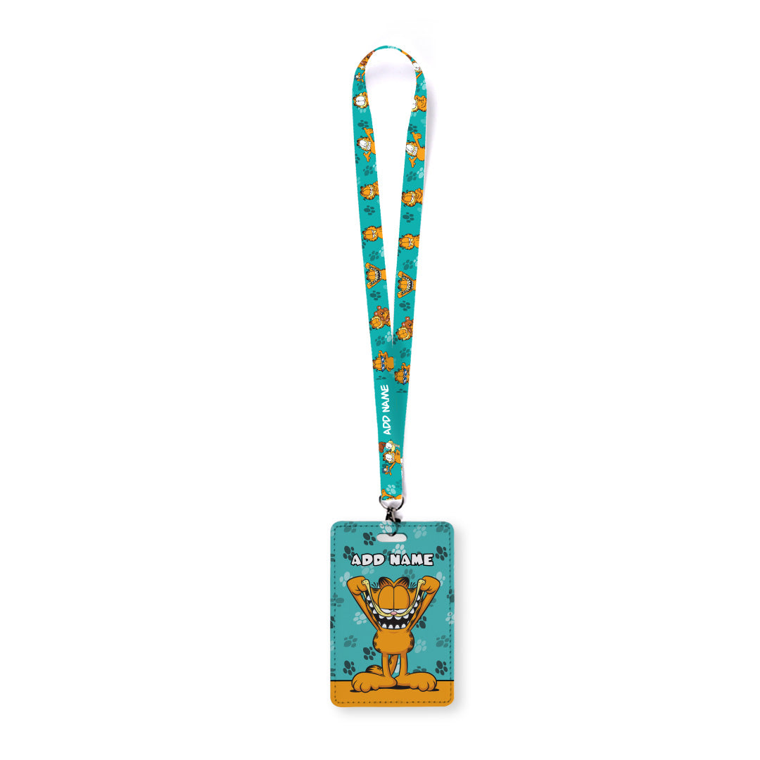 Garfield - Garfield Spooky Face Lanyard with Cardholder
