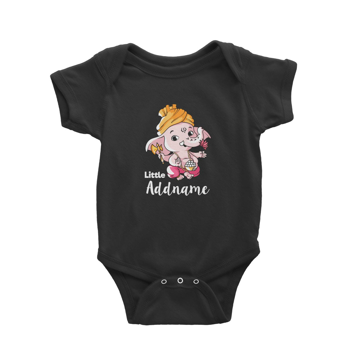 Cute Ganesha Little Addname Baby Romper