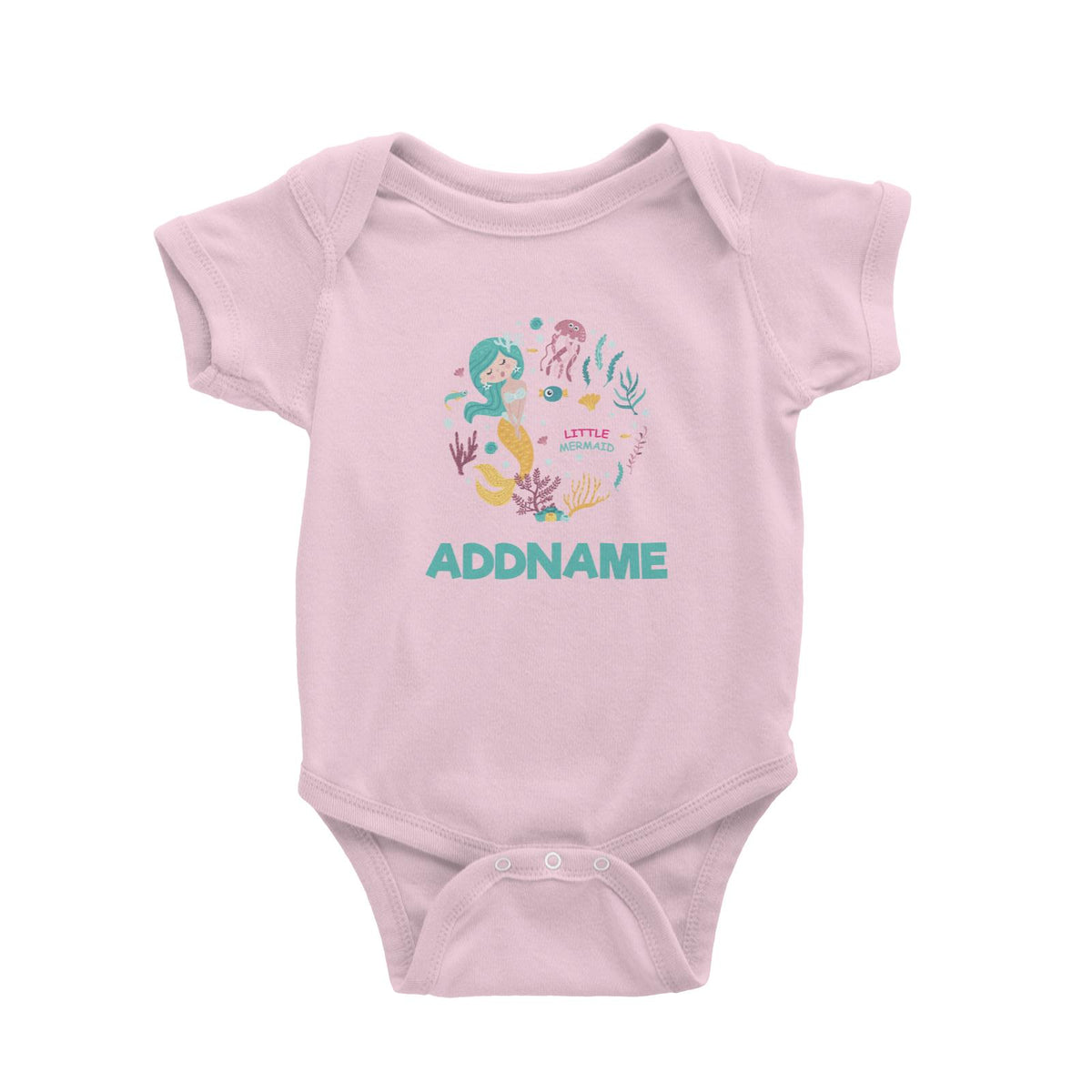 Pop Mermaid  Baby Romper