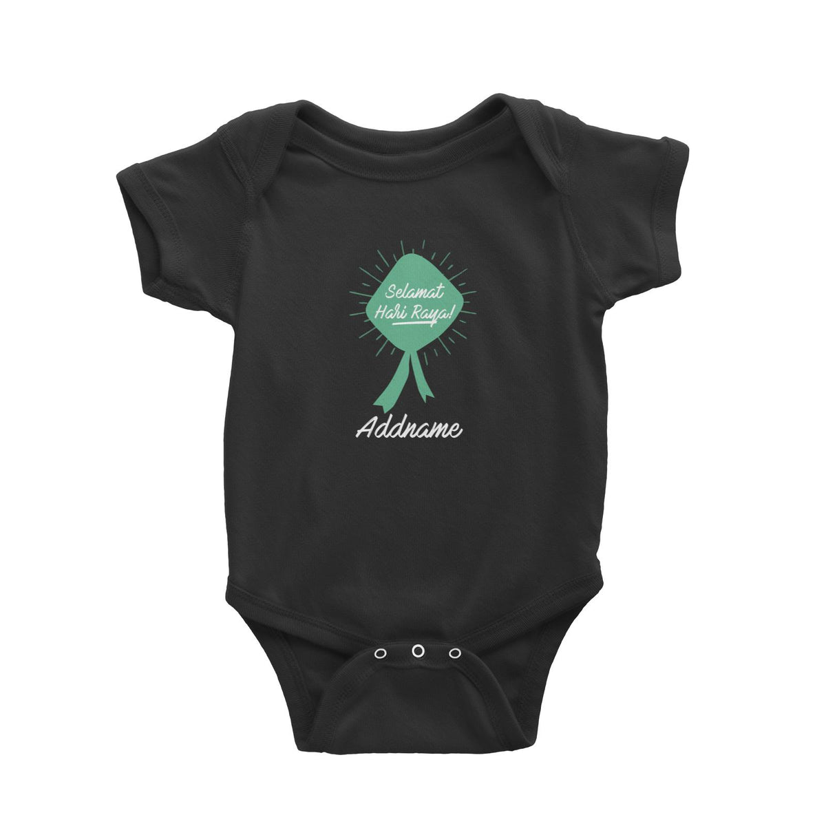 Hari Raya With Ketupat Raya Logo Baby Romper