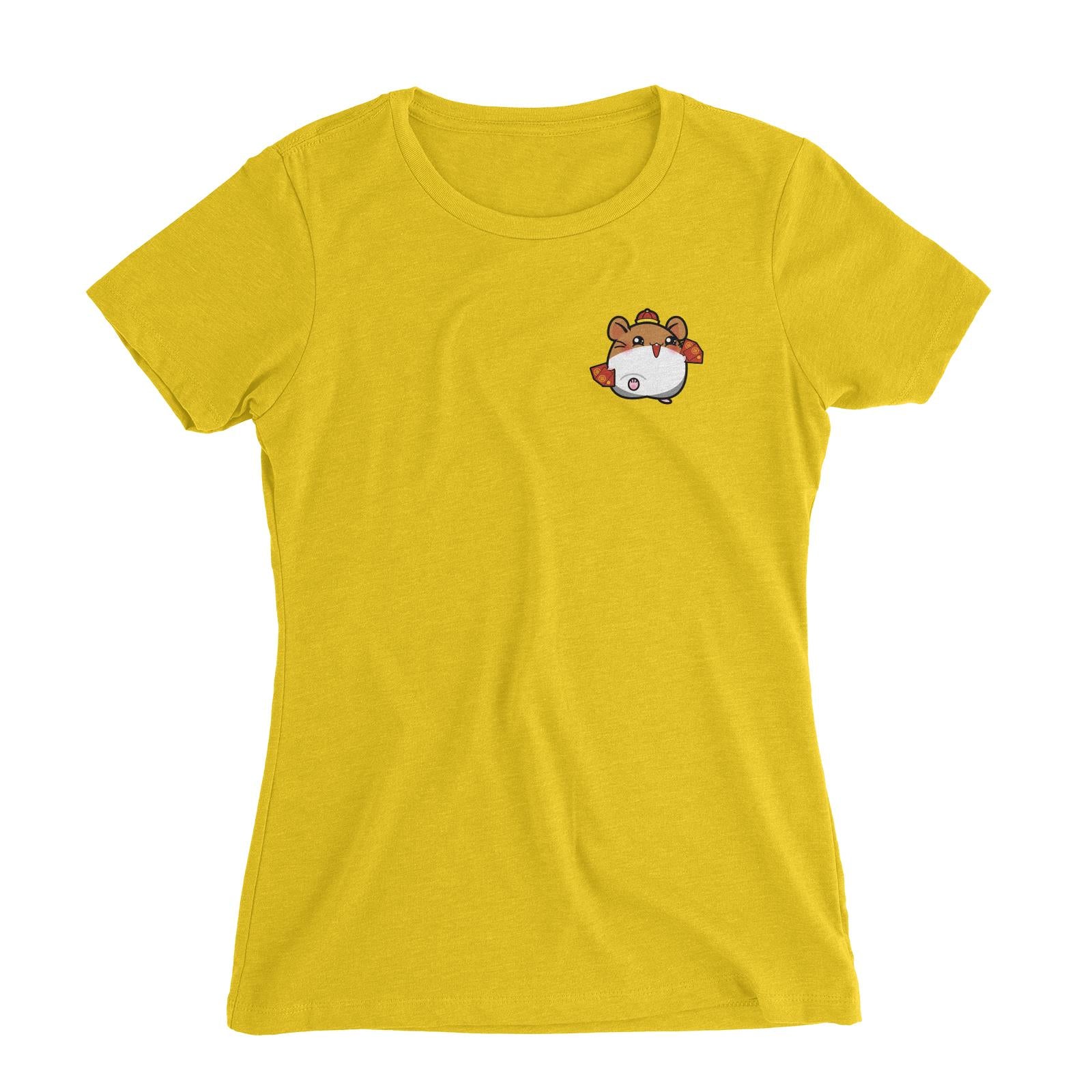 Prosperous Pocket Mouse Series Bob The AngPao Collector Women's Slim Fit T-Shirt