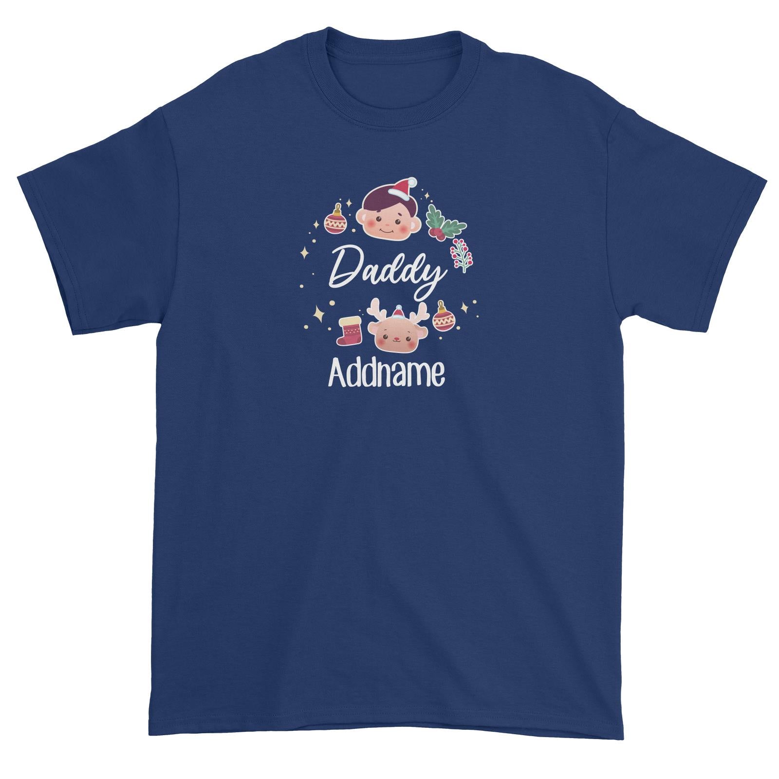 Christmas Cute Wreath Daddy Unisex T-Shirt