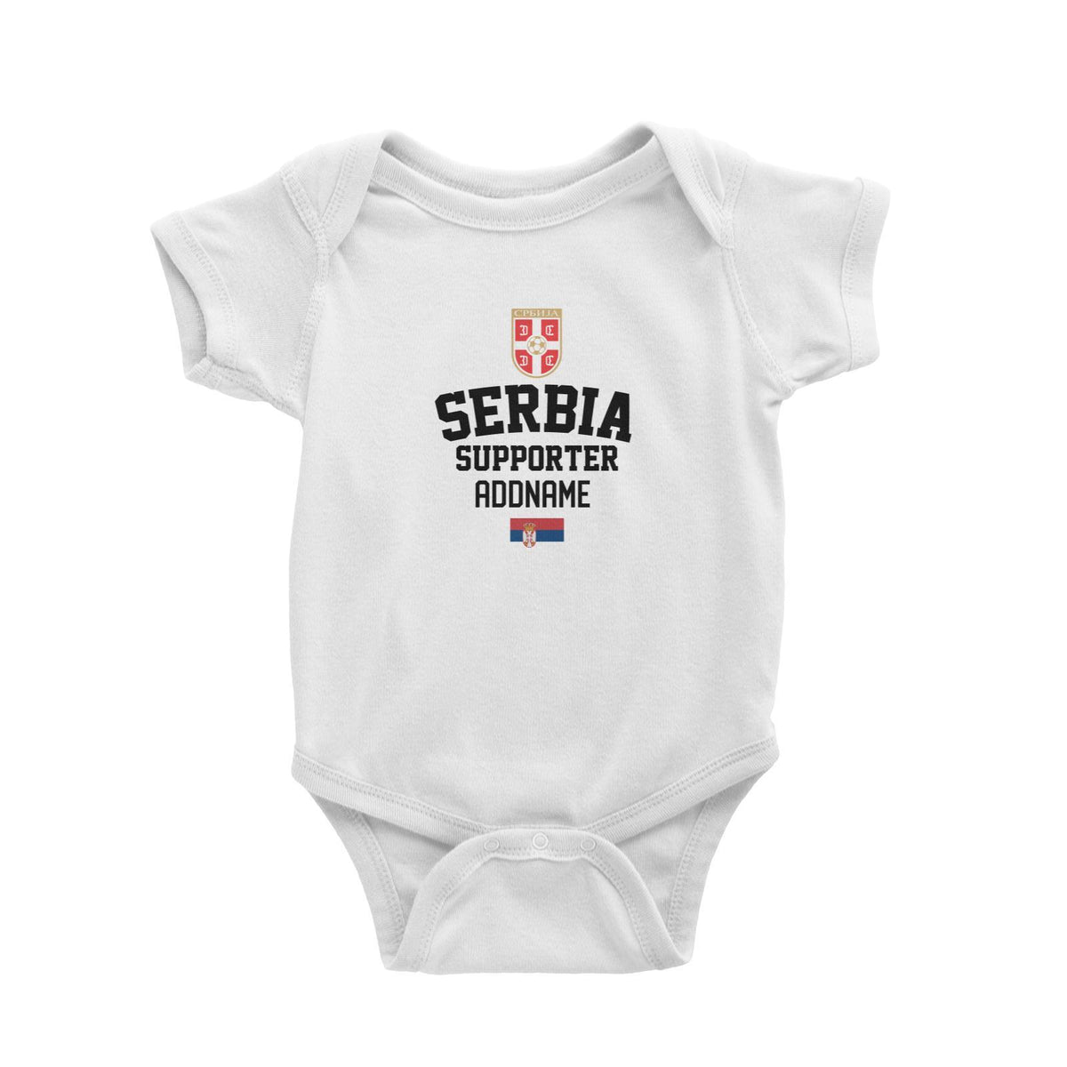Serbia Supporter World Cup Addname Baby Romper