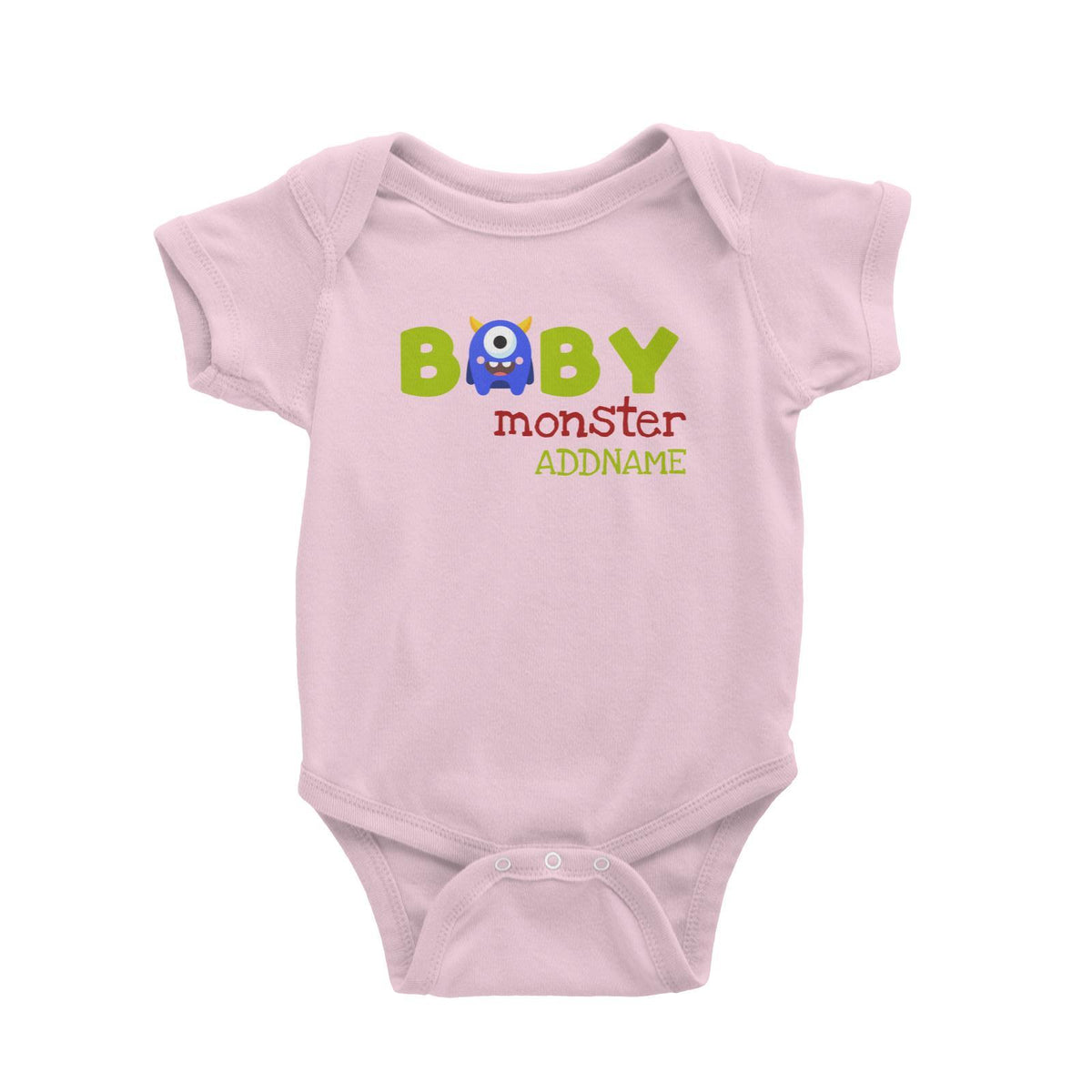 Blue Baby Monster Addname Baby Romper