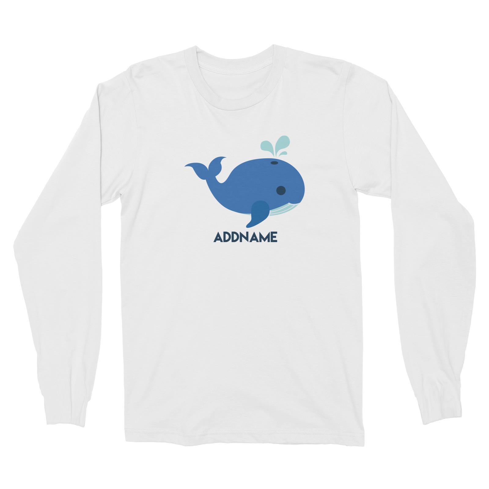 Sailor Whale Addname Long Sleeve Unisex T-Shirt  Matching Family Personalizable Designs