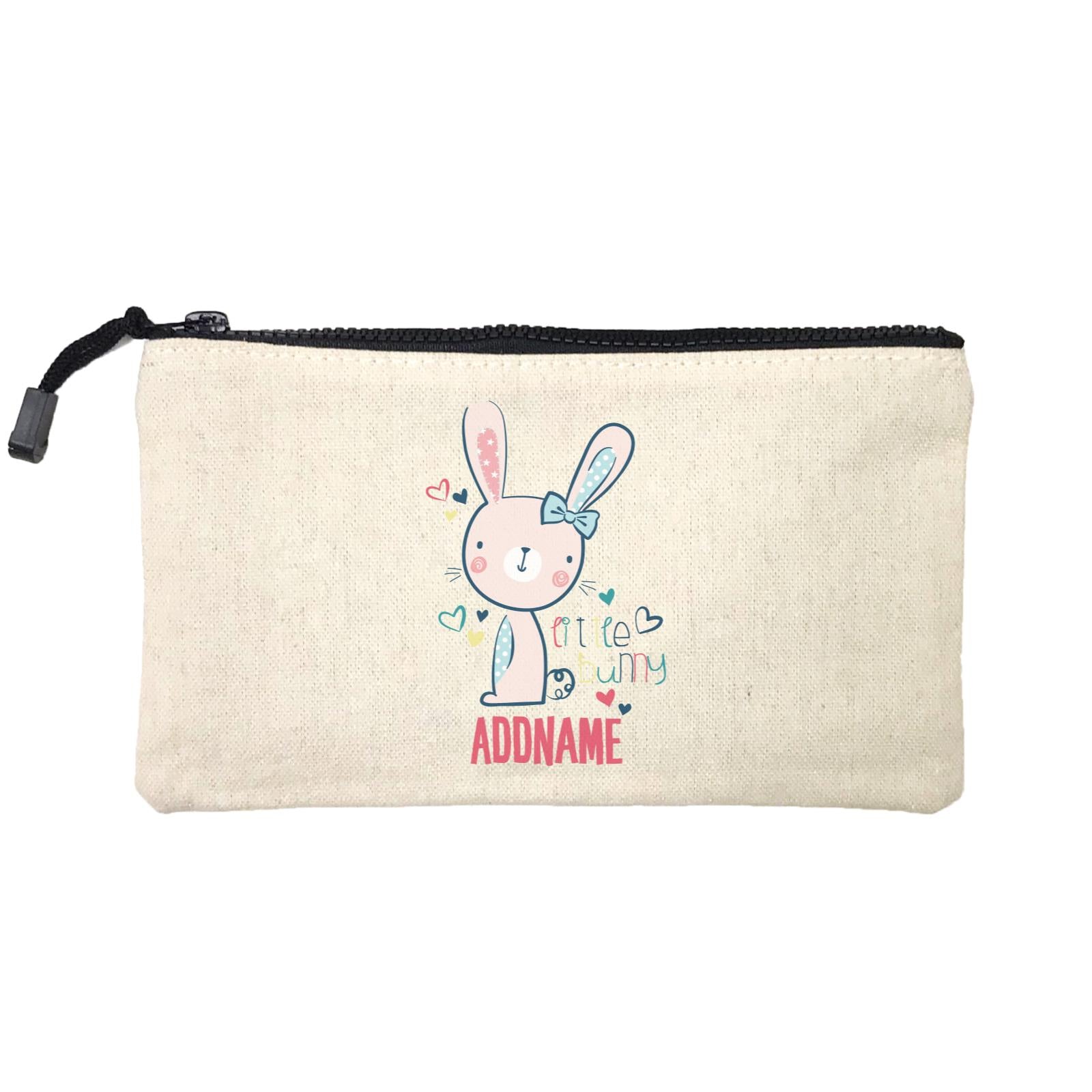 Cool Vibrant Series Cute Little Bunny Addname Mini Accessories Stationery Pouch
