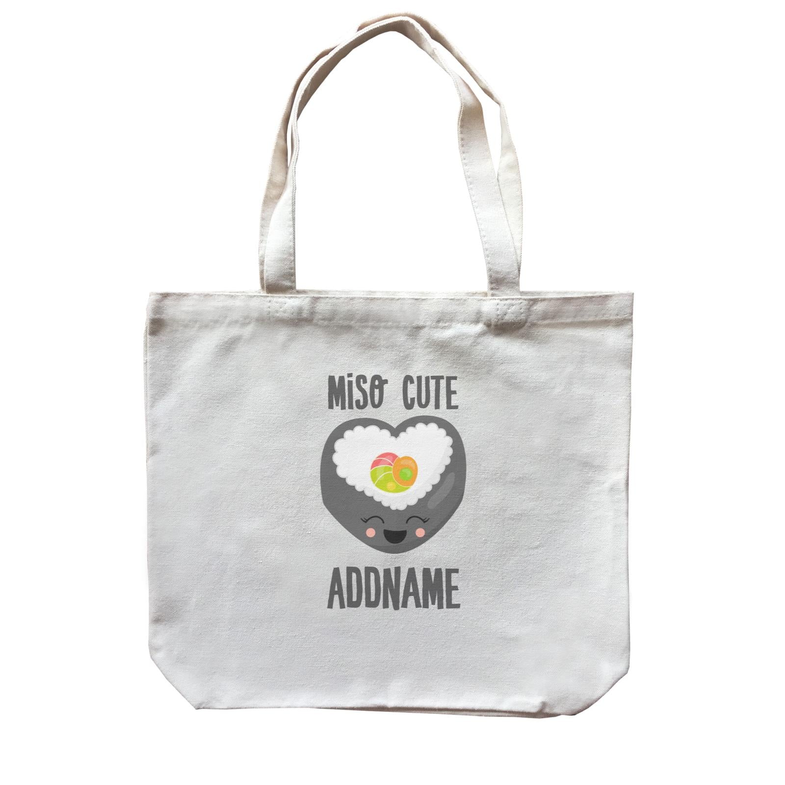 Miso Cute Sushi Heart Roll Addname Canvas Bag