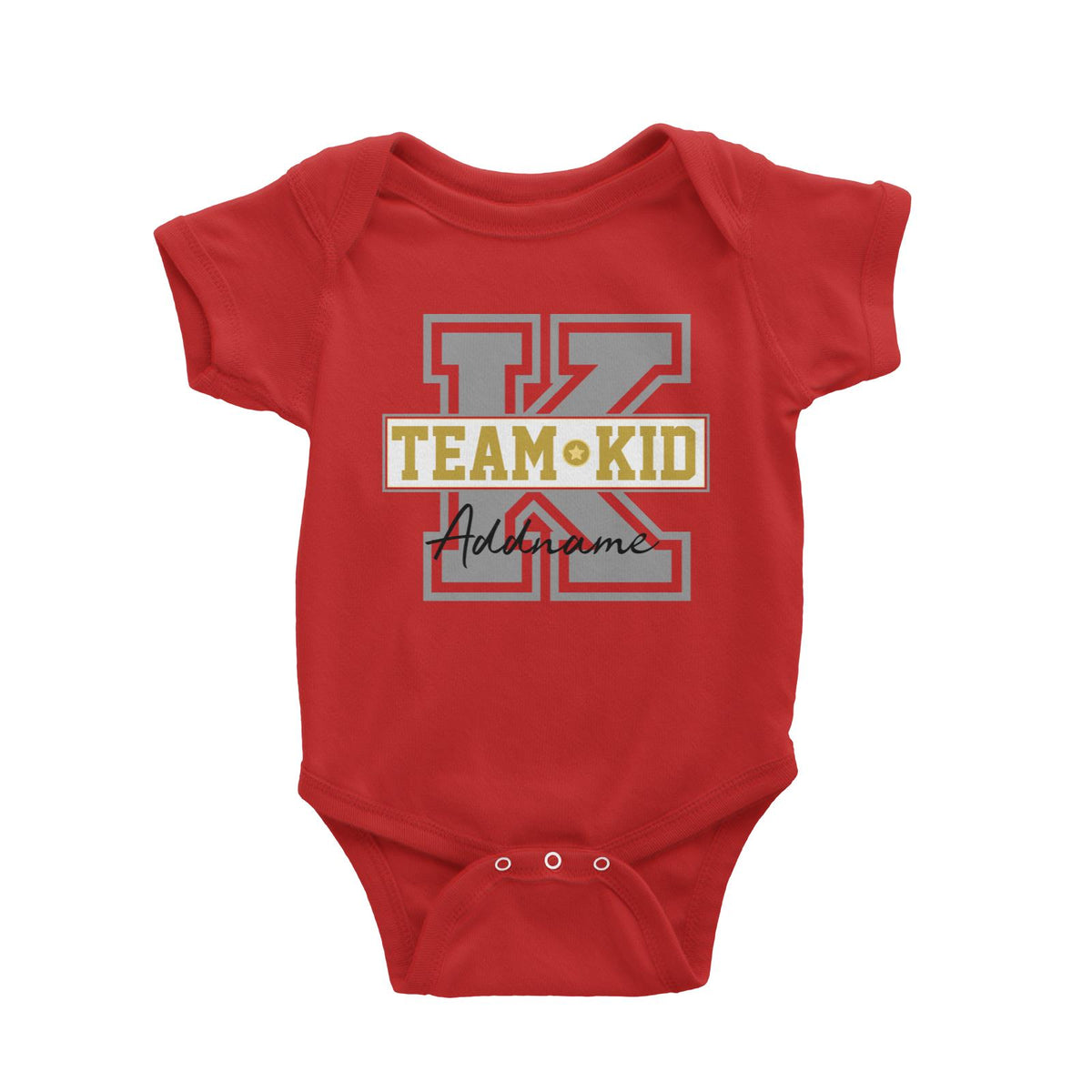 Team Kid Addname Baby Romper