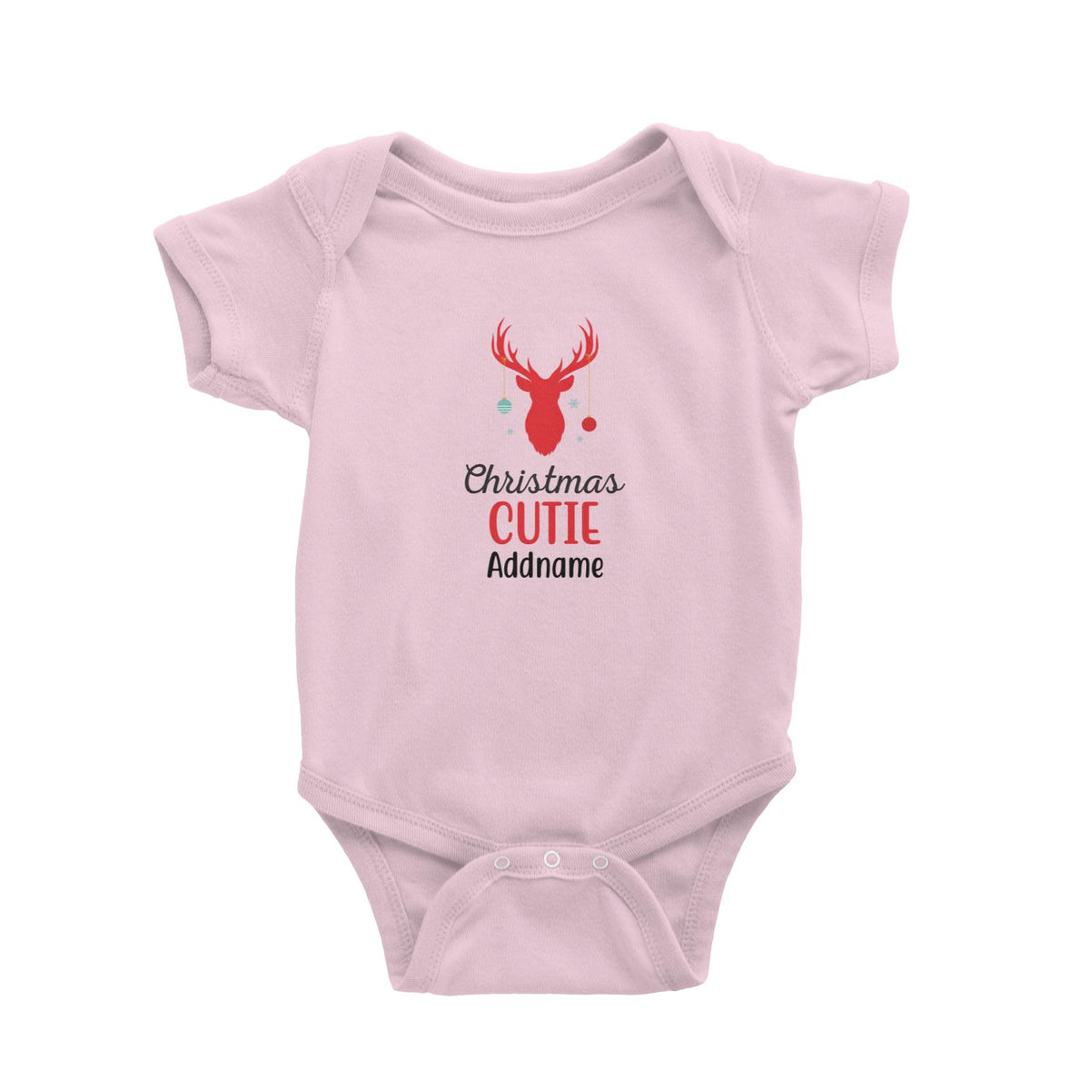 Christmas Series Silhouette Baubbles Christmas Cutie Baby Romper