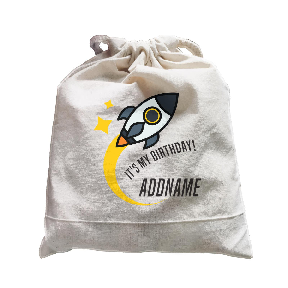Birthday Flying Rocket To Galaxy It's My Birthday Addname Satchel