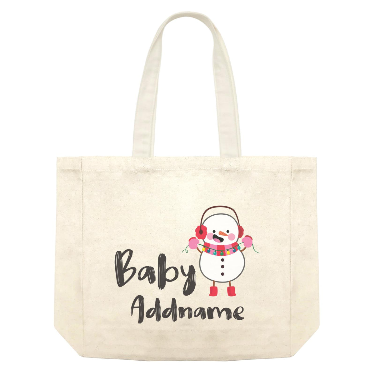 Christmas Series Baby Snowman Shopping Bag