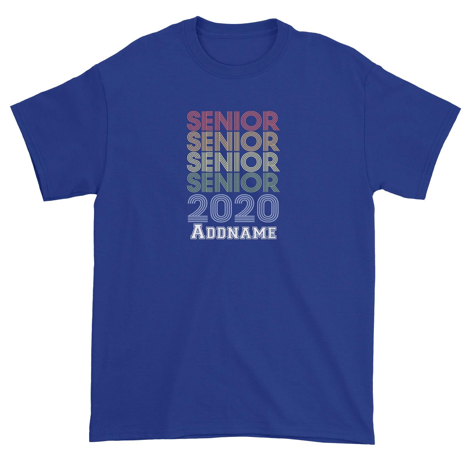 Graduation Series Senior in Rainbow Colors Unisex T-Shirt
