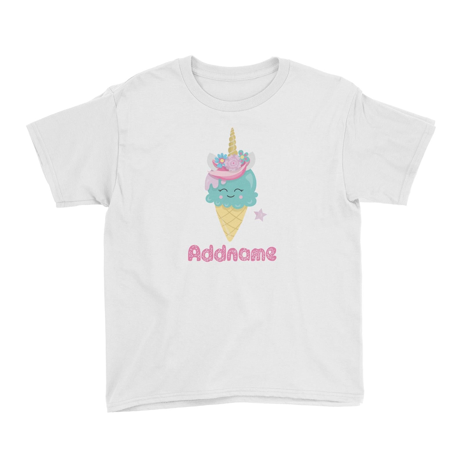 Magical Sweets Ice Cream Cone Addname Kid's T-Shirt