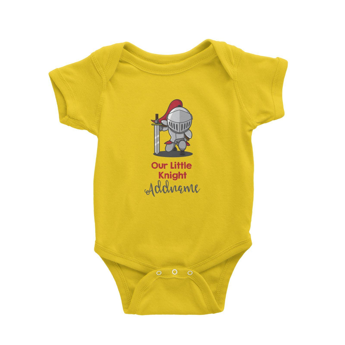 Our Little Knight in Armour Addname Baby Romper