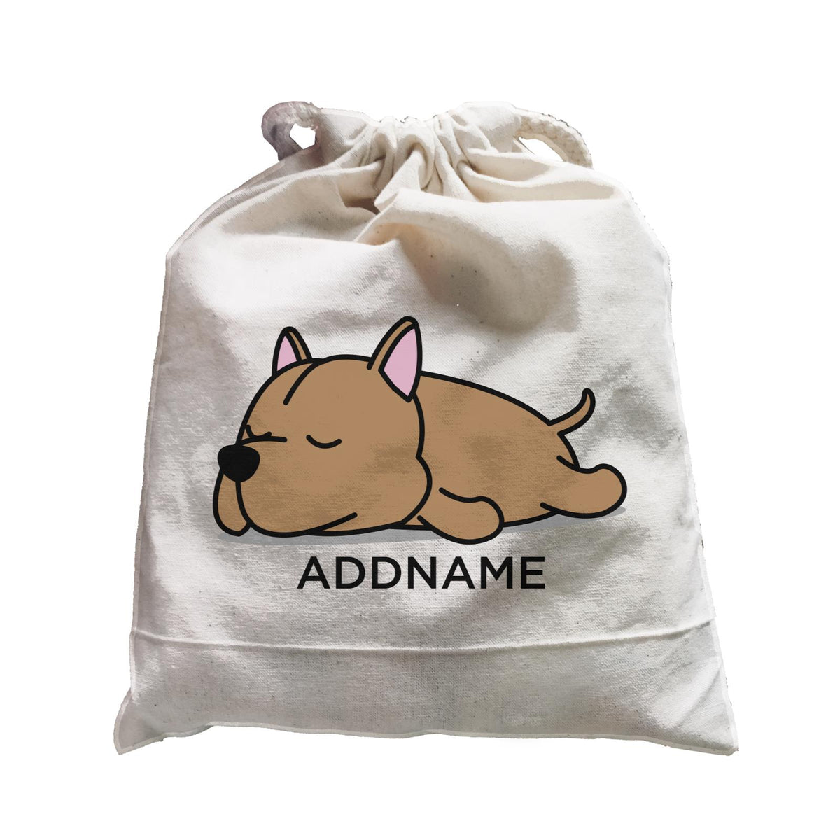 Lazy Pitbull Dog Addname Satchel