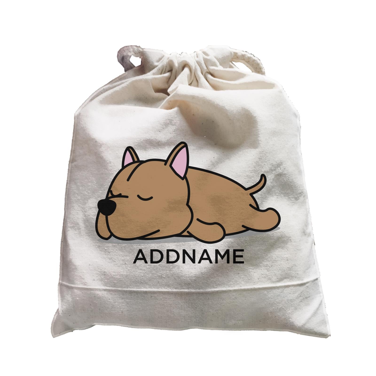 Lazy Pitbull Dog Addname Satchel