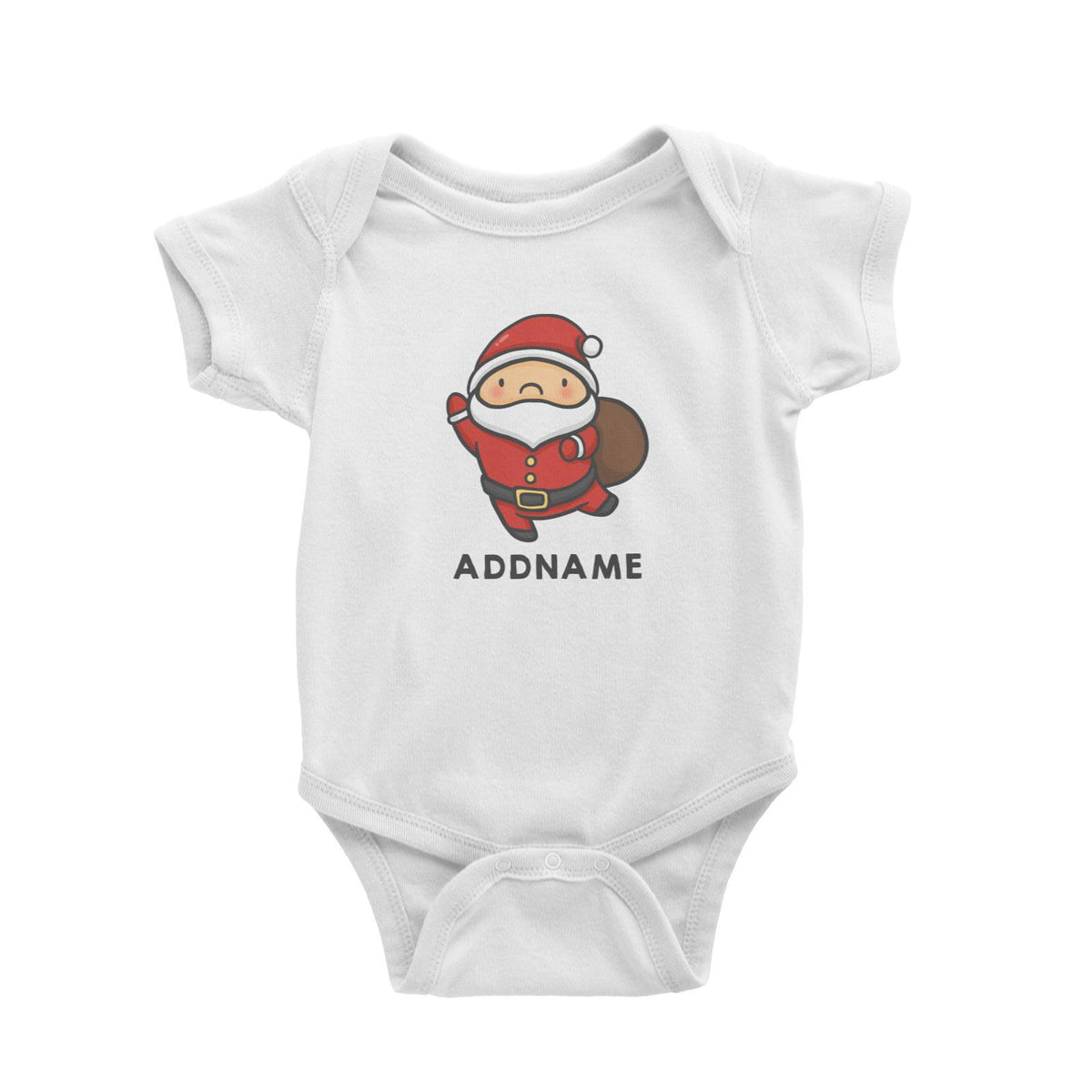 Xmas Cute Santa Claus Addname Accessories Baby Romper
