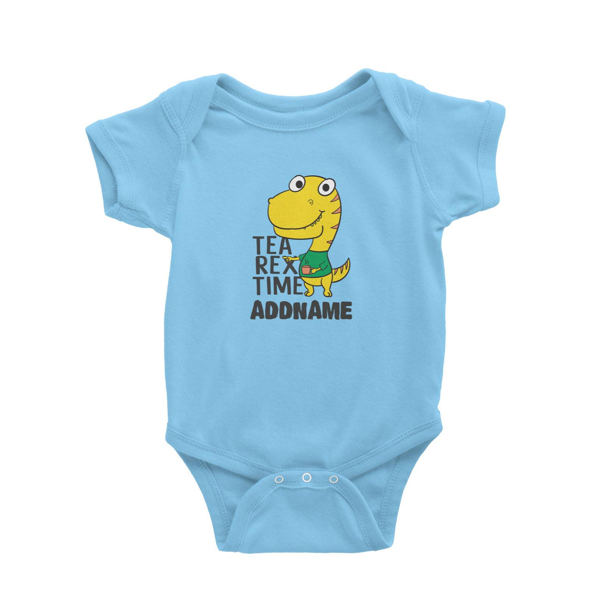 Super Cute Dinosaur Tea Rex Time Baby Romper