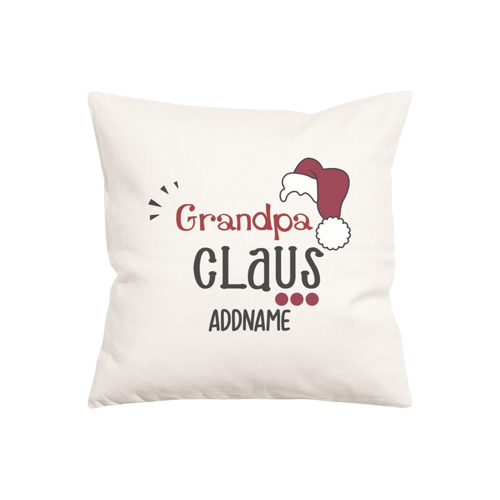 Xmas Grandpa Claus with Santa Hat Pillow Pillow Cushion
