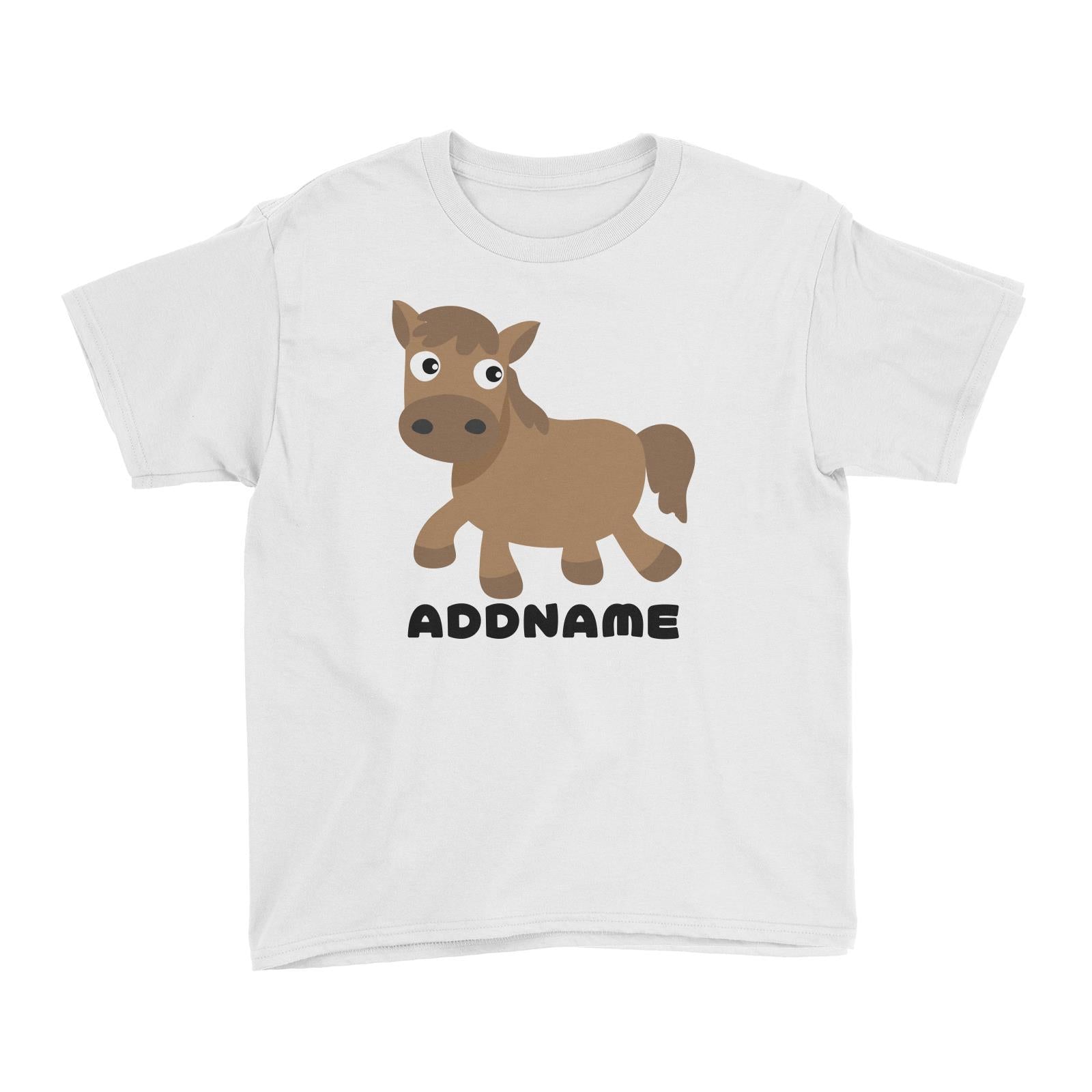 Farm Horse Addname Kid's T-Shirt