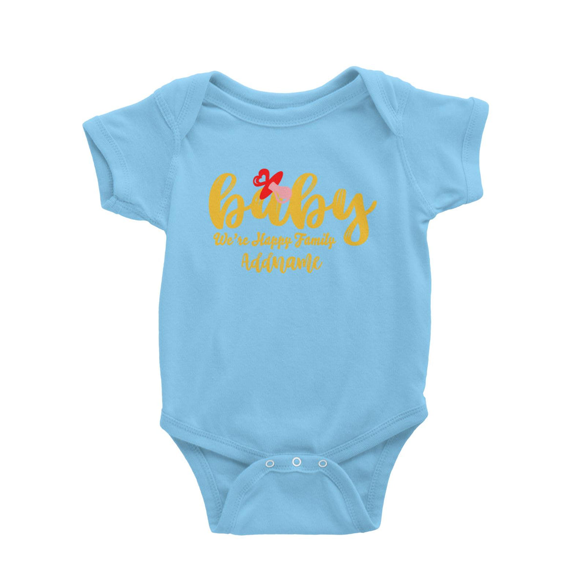 Baby We Are Happy Family Baby Romper