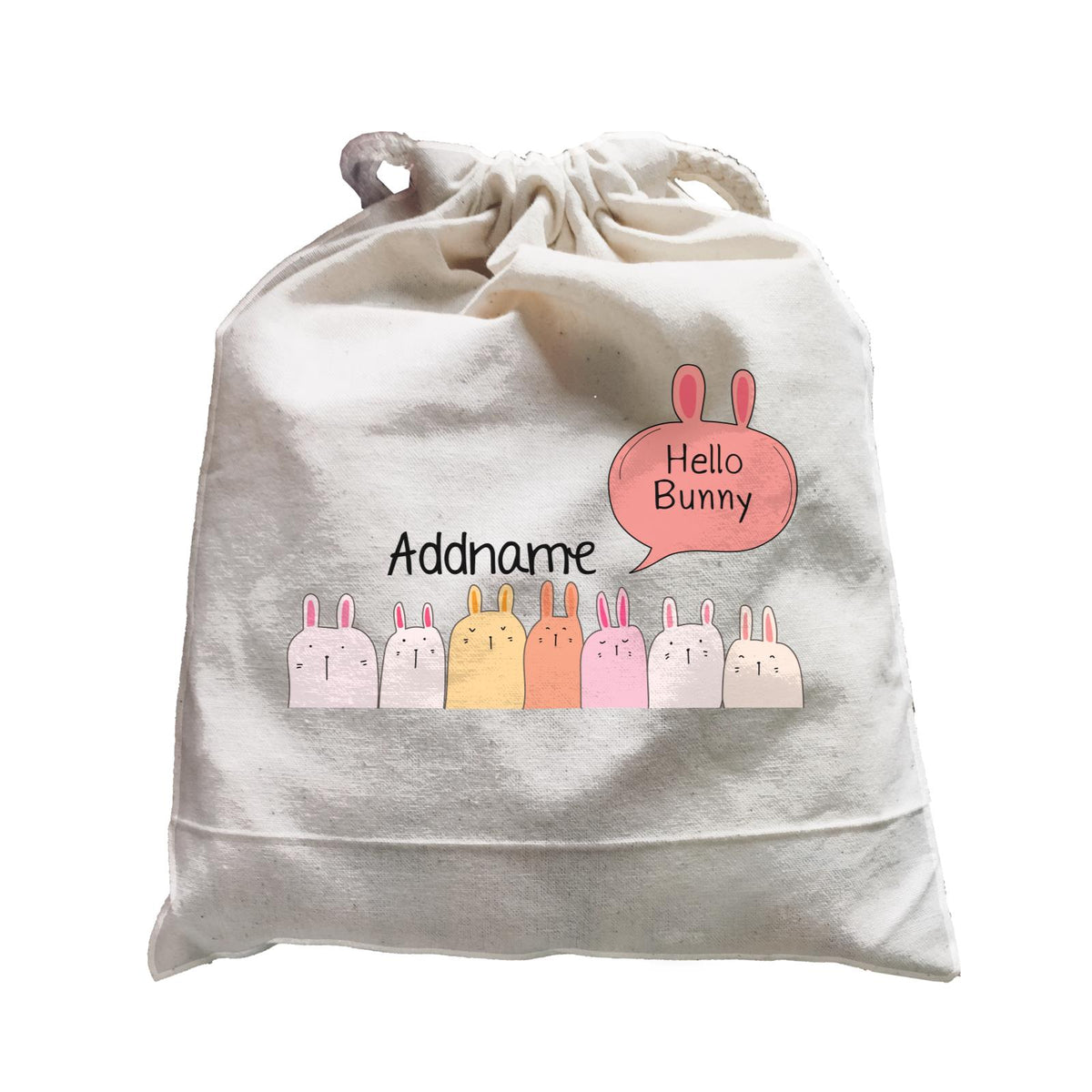 Cute Animals And Friends Series Hello Bunny Group Addname Satchel