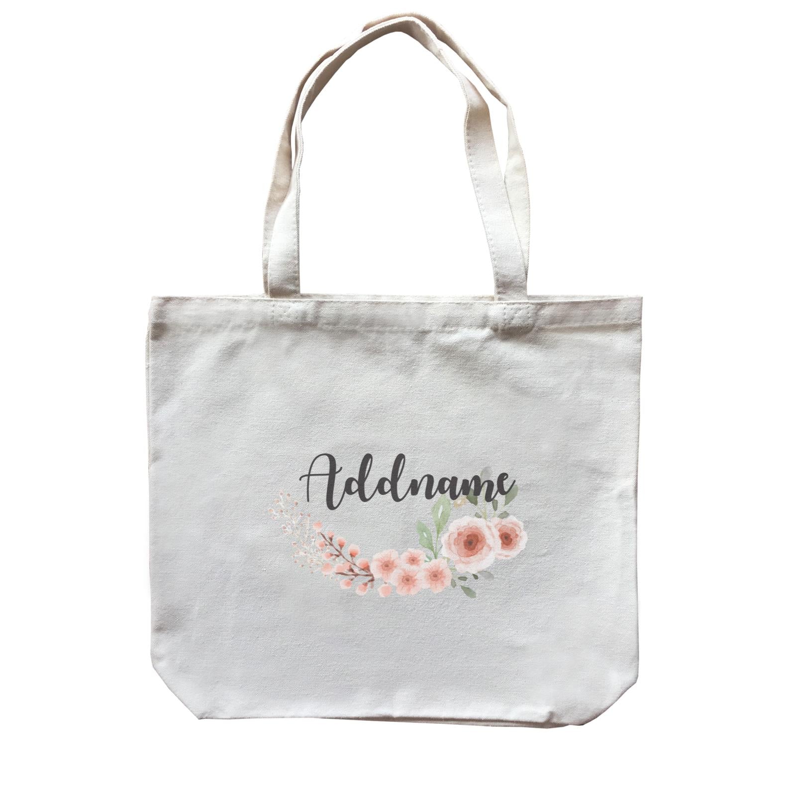 Bridesmaid Floral Sweet 2 Watercolour Flowers Addname Accessories Canvas Bag