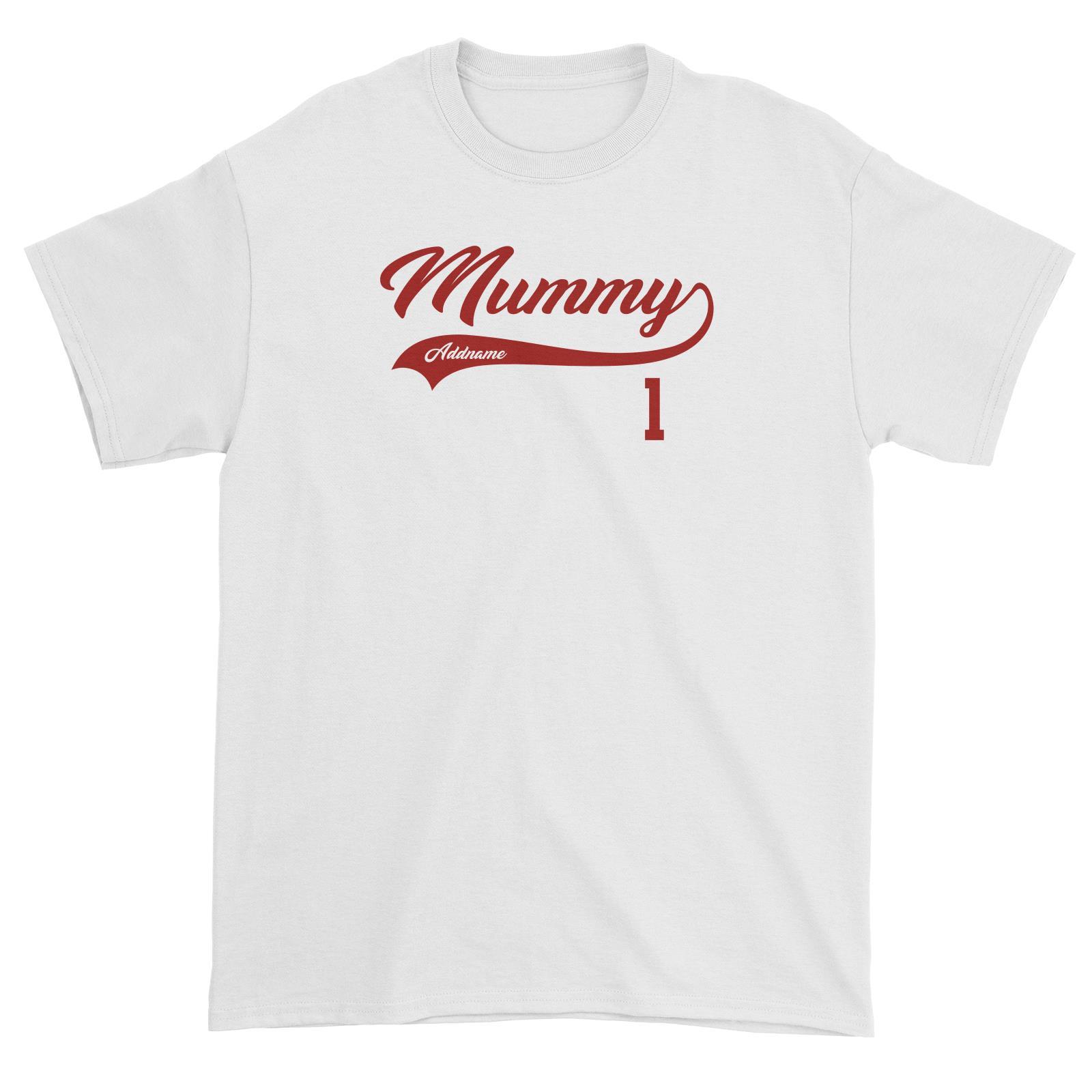 Mummy Retro No 1 Baseball Team Unisex T-Shirt