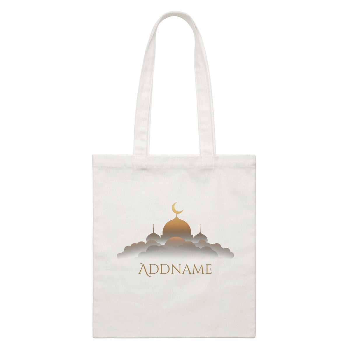 Elegant Mosque Addname White White Canvas Bag
