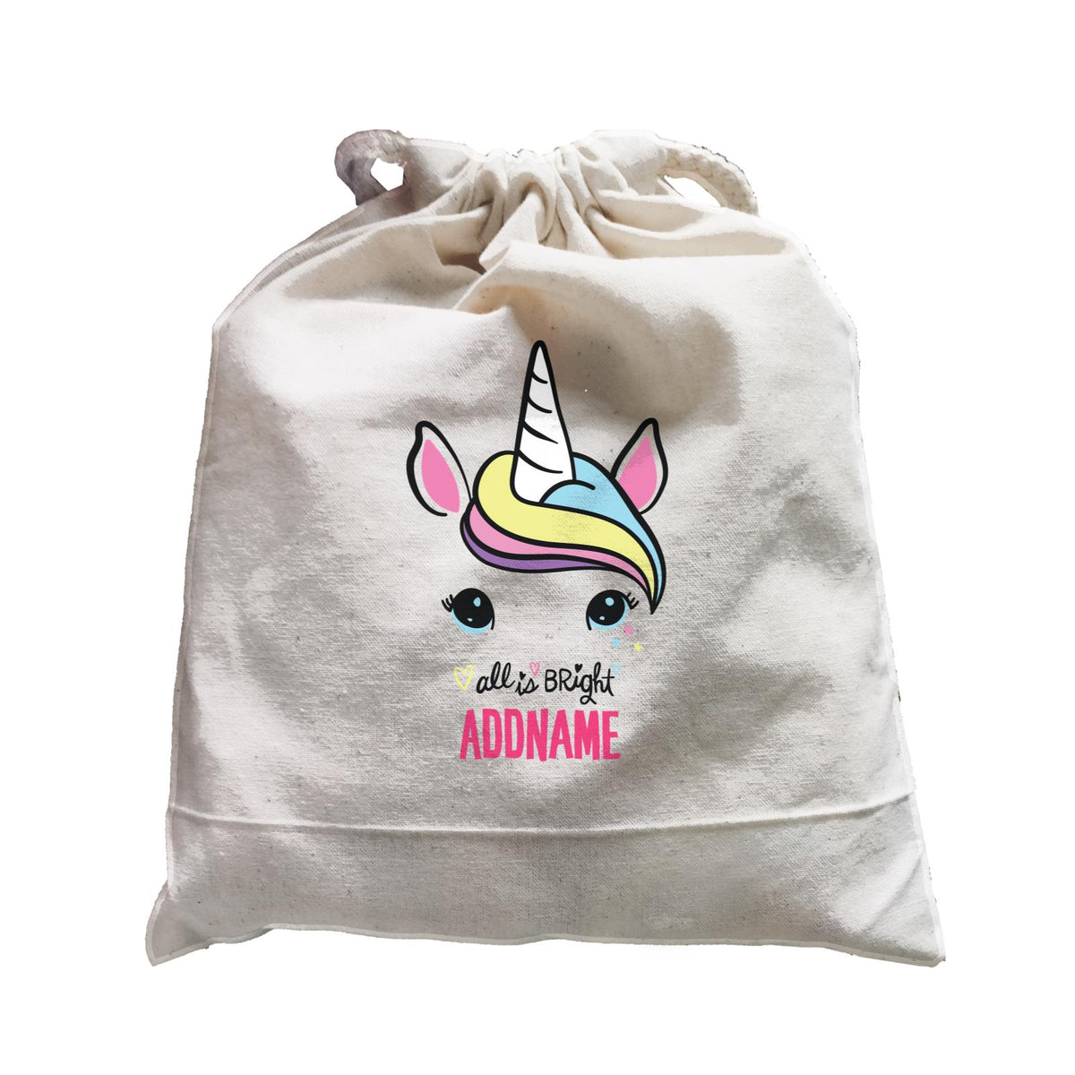 Cool Vibrant Series Unicorn Face All Is Bright Addname Satchel