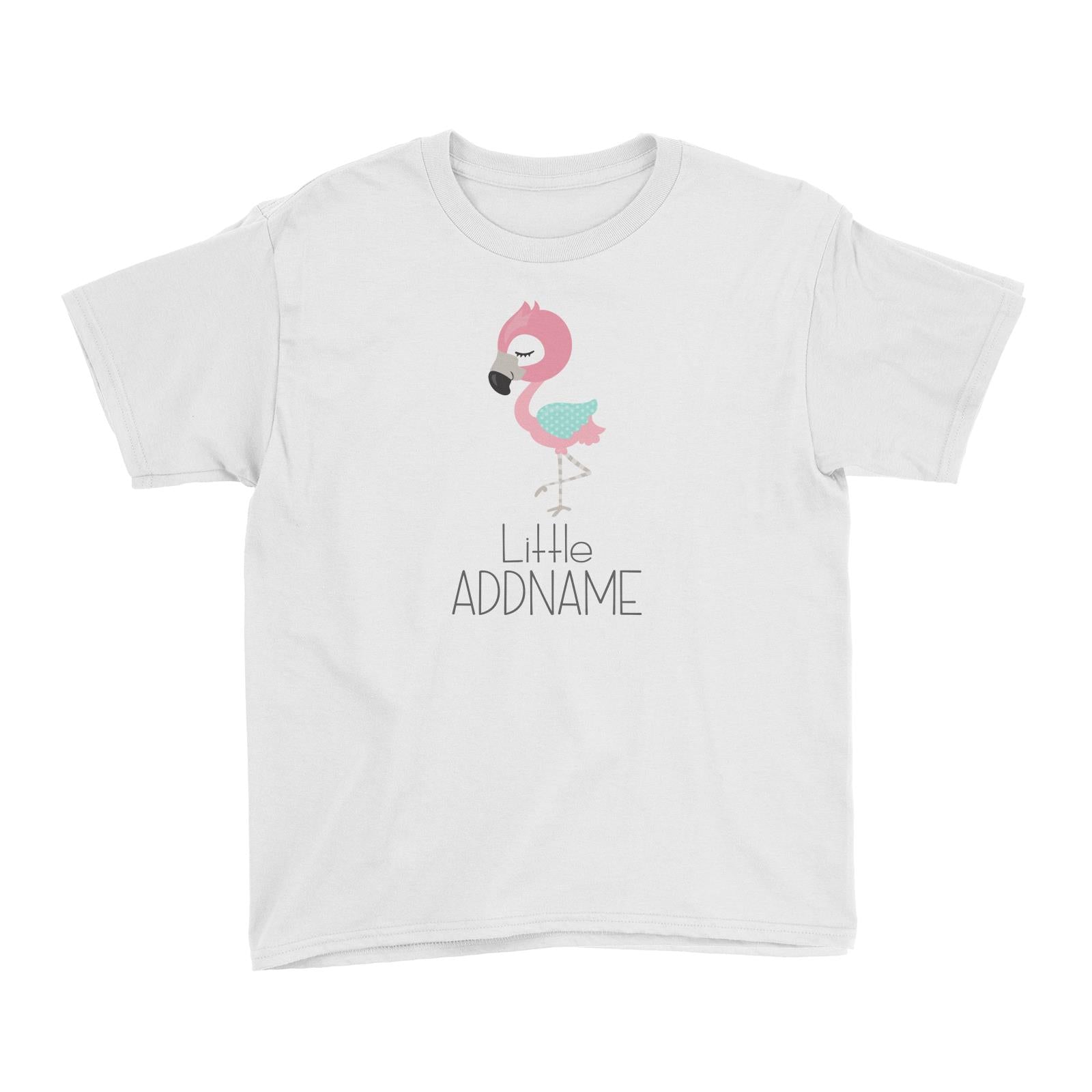Nursery Animals Little Flamingo Addname Kid's T-Shirt