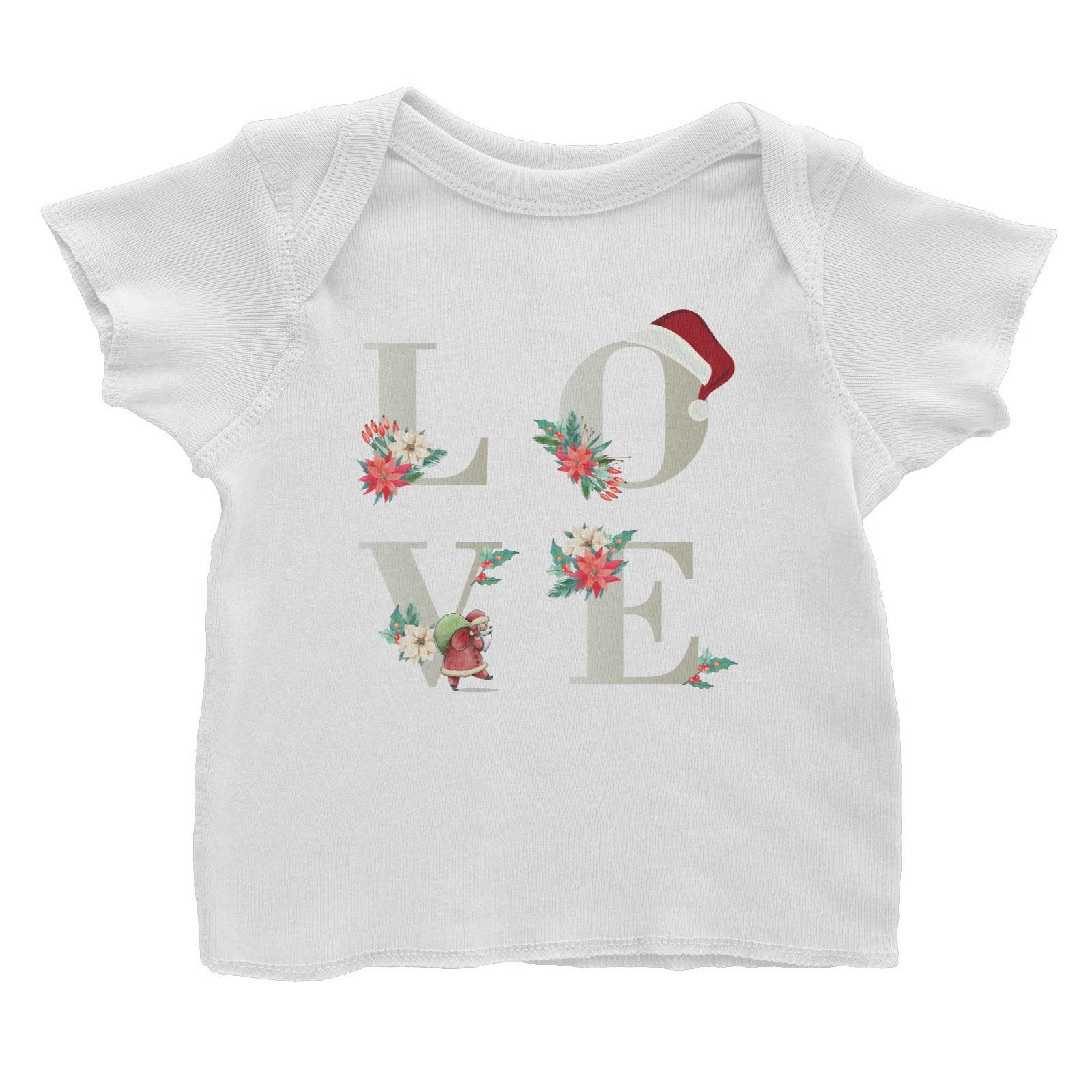 LOVE with Christmas Elements Baby T-Shirt