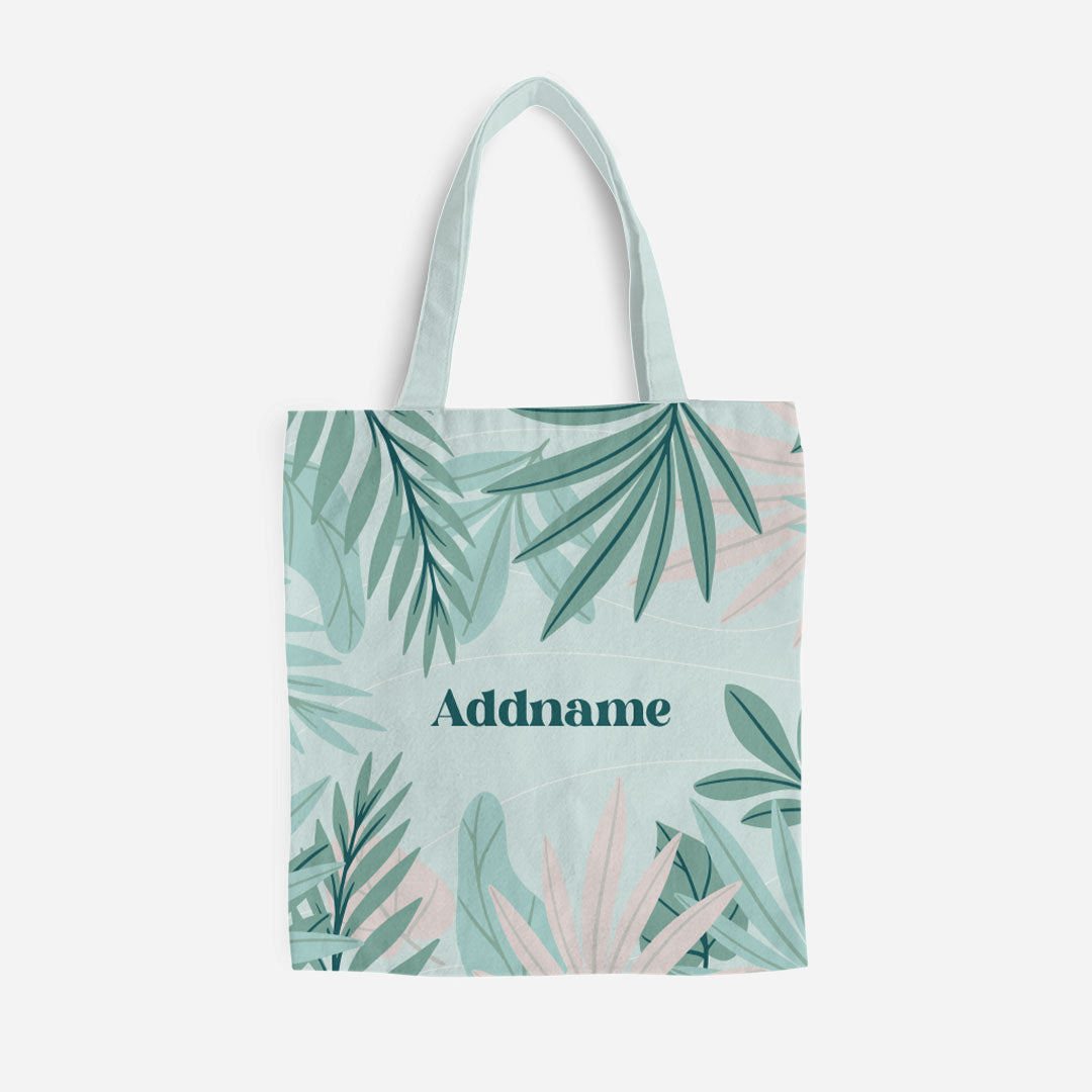 Suasana Series Full Print Canvas Bag - Ash Green