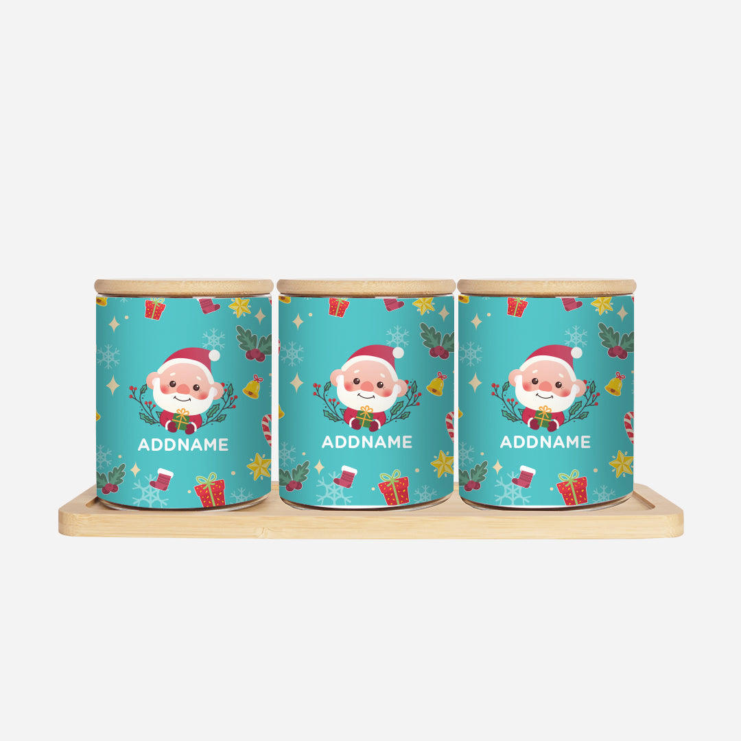Christmas Cute Animal Series Canister - Santa