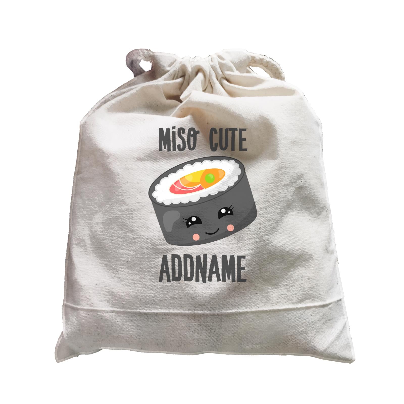 Miso Cute Sushi Circle Roll Addname Satchel