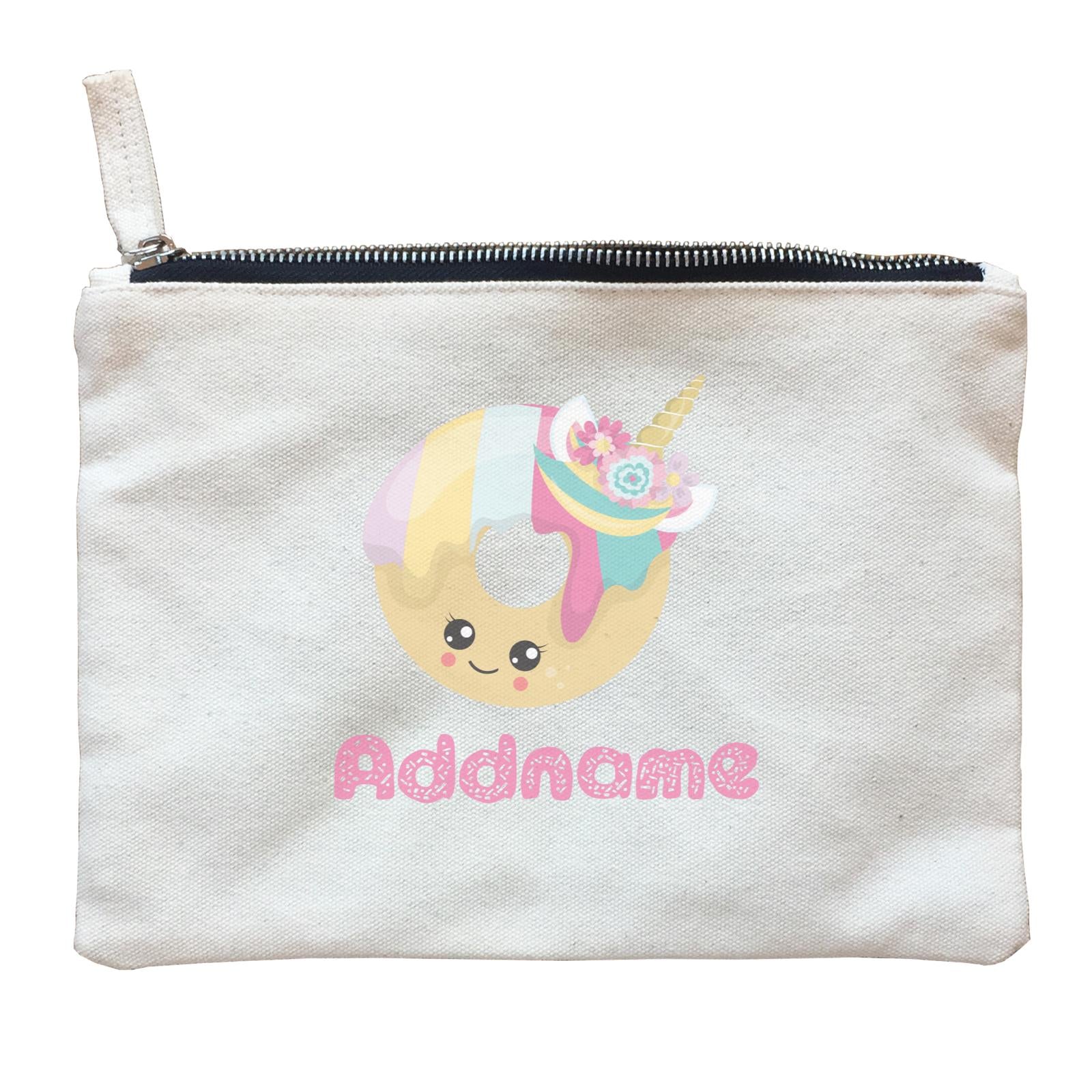 Magical Sweets Unicorn Donut Addname Zipper Pouch