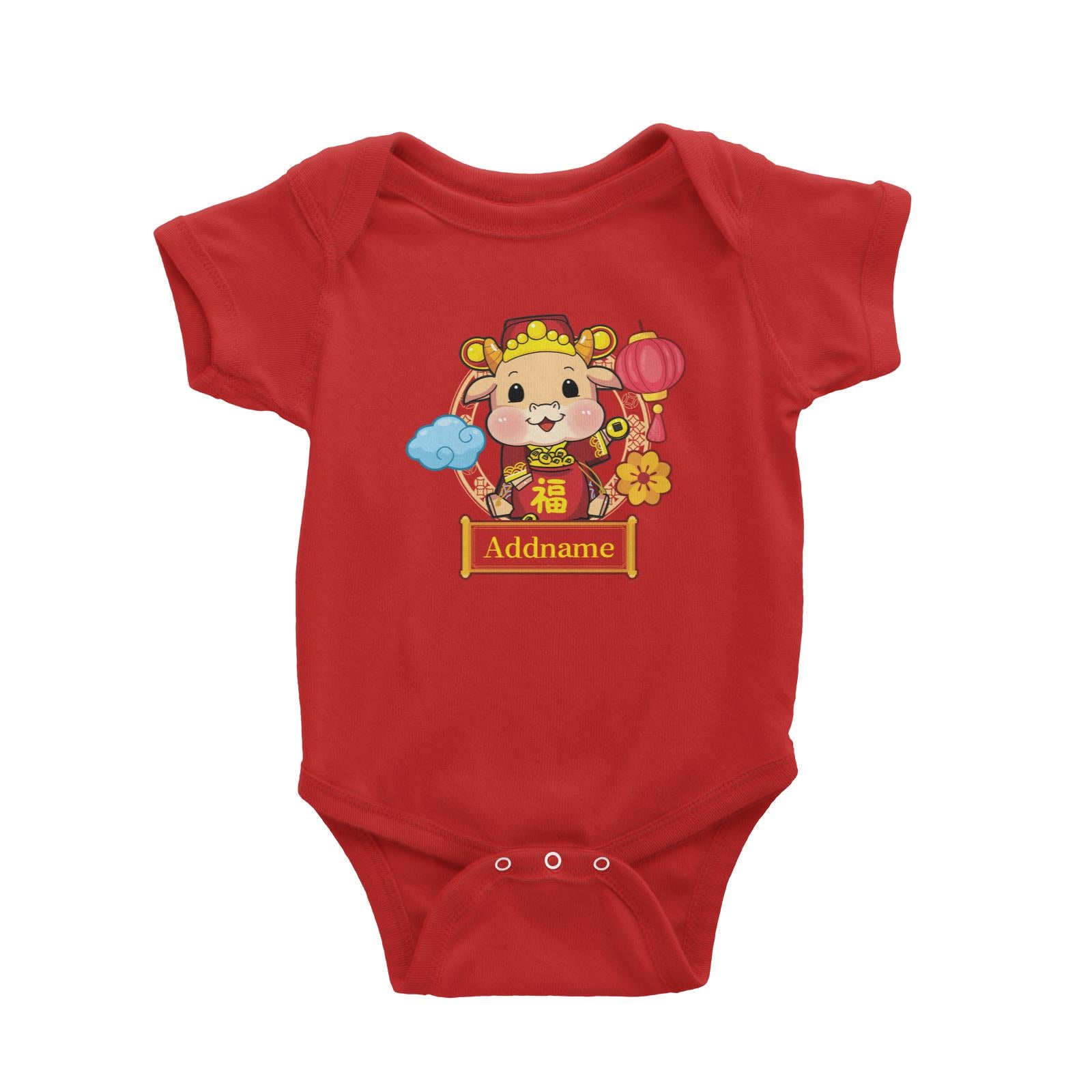 [CNY 2021] Cow of Wealth Baby Romper