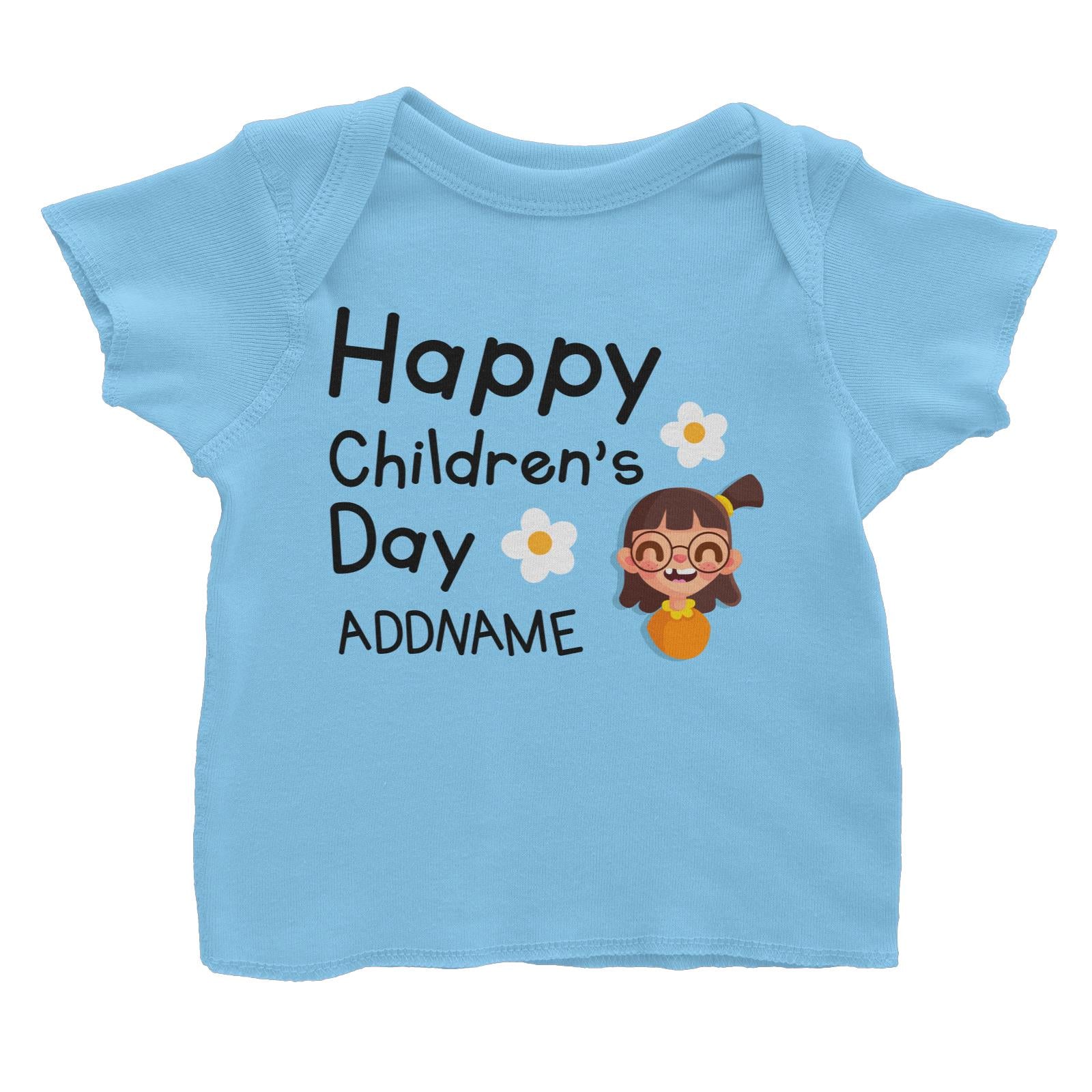 Children's Day Gift Series Happy Children's Day Cute Girl Addname Baby T-Shirt